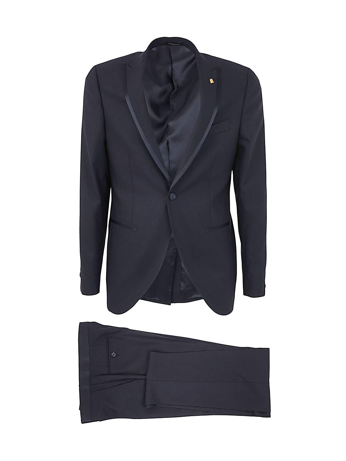 Shop Sartoria Latorre Piping Suit In Blue
