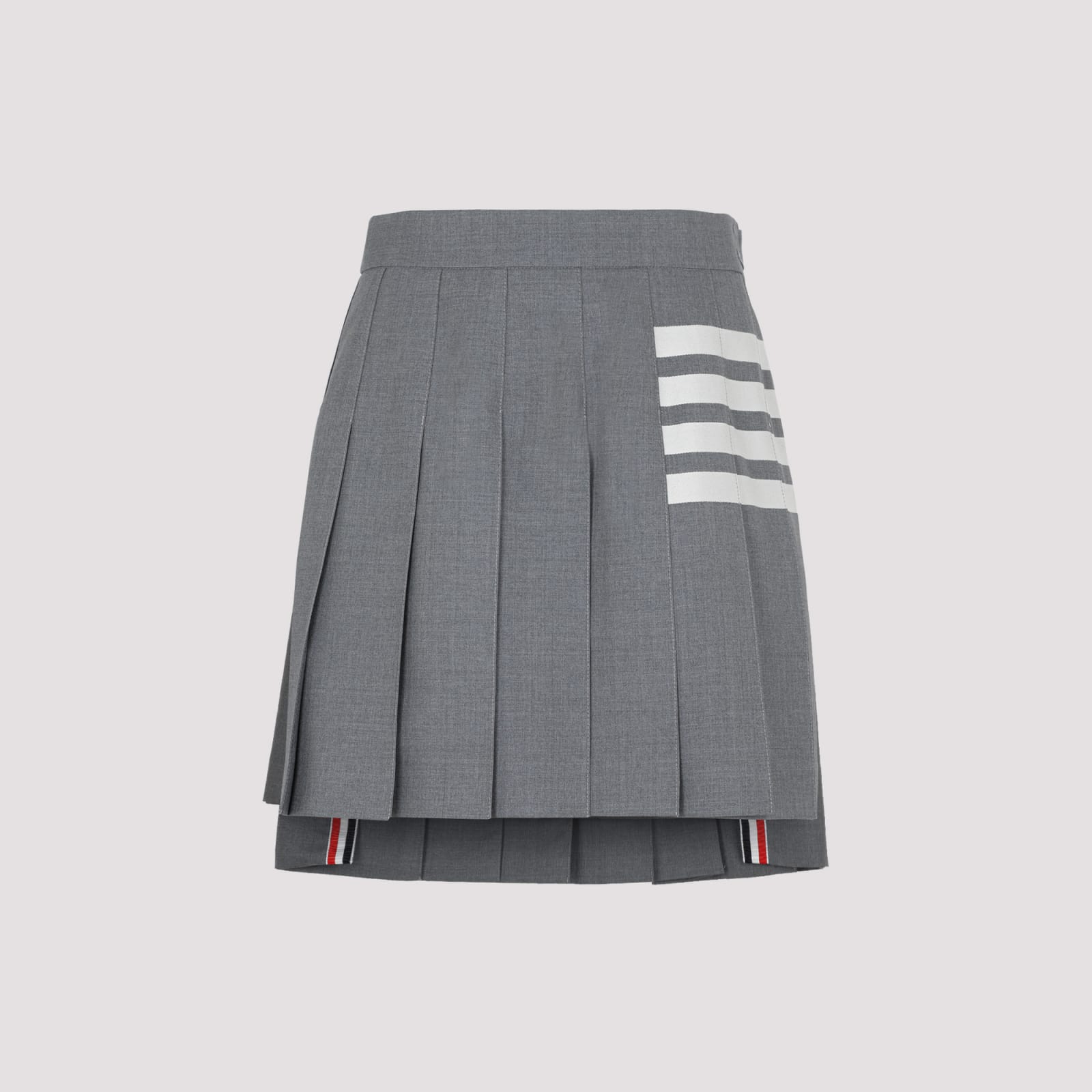 4-bar Pleated Miniskirt