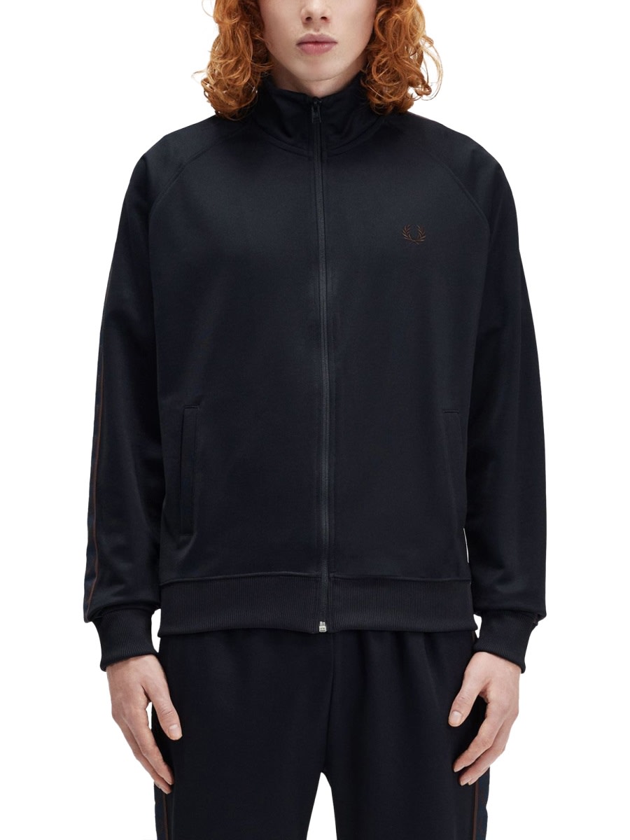 Track Jacket With Contrasting Webbing