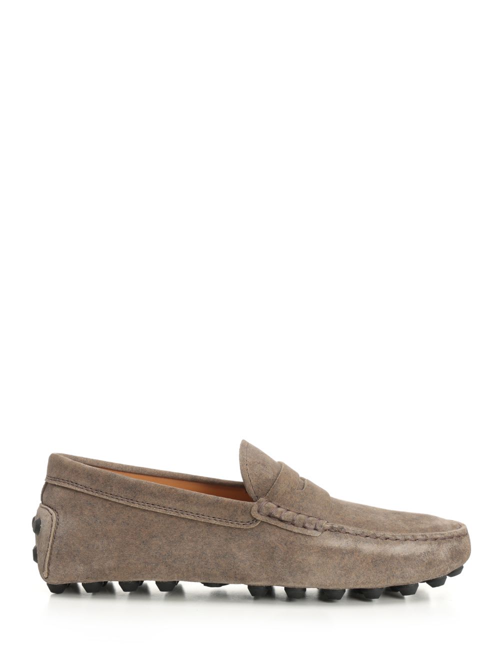 Tod's Mocassino Gommino Macro 52k Loafers Brown In Brown
