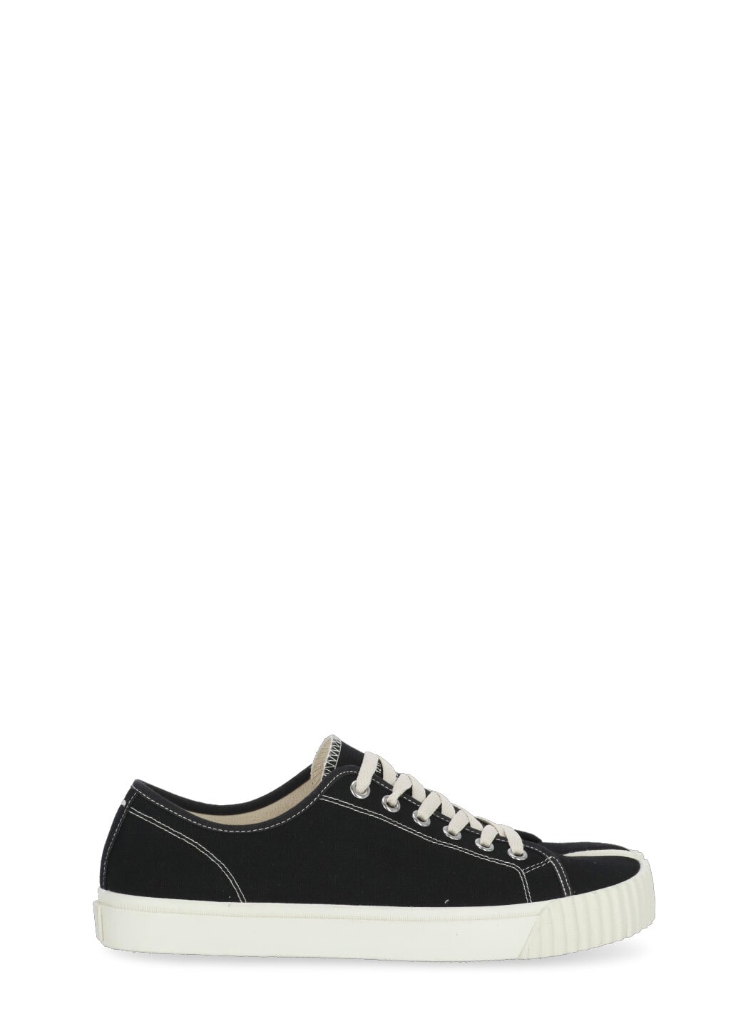 Shop Maison Margiela Tabi Sneakers In Black