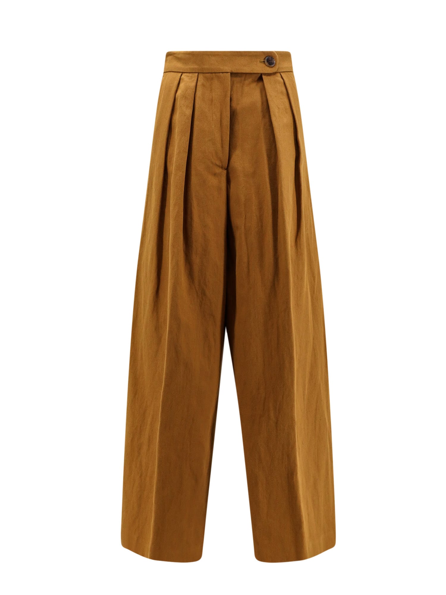 Shop Dries Van Noten Trouser In Brown