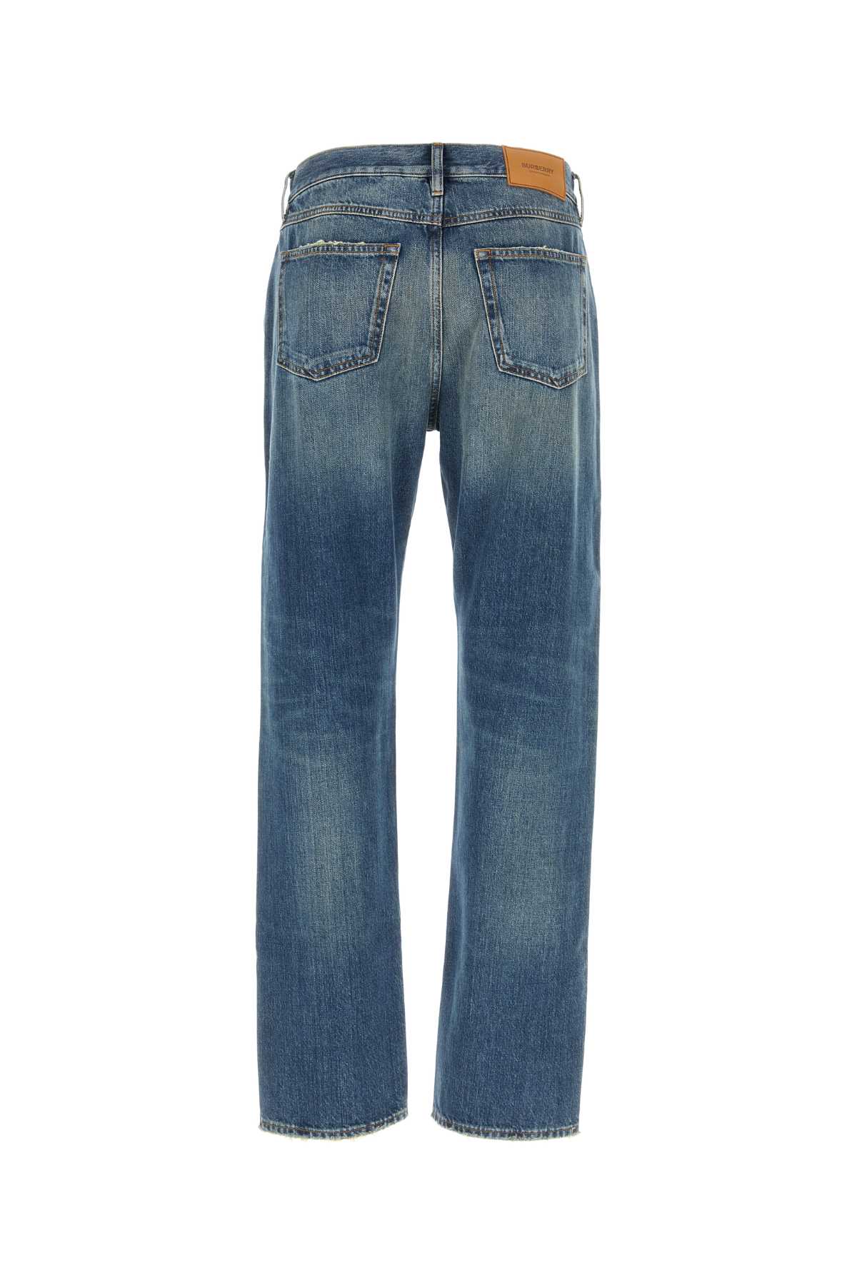 Shop Burberry Denim Jeans In Vintagedenim