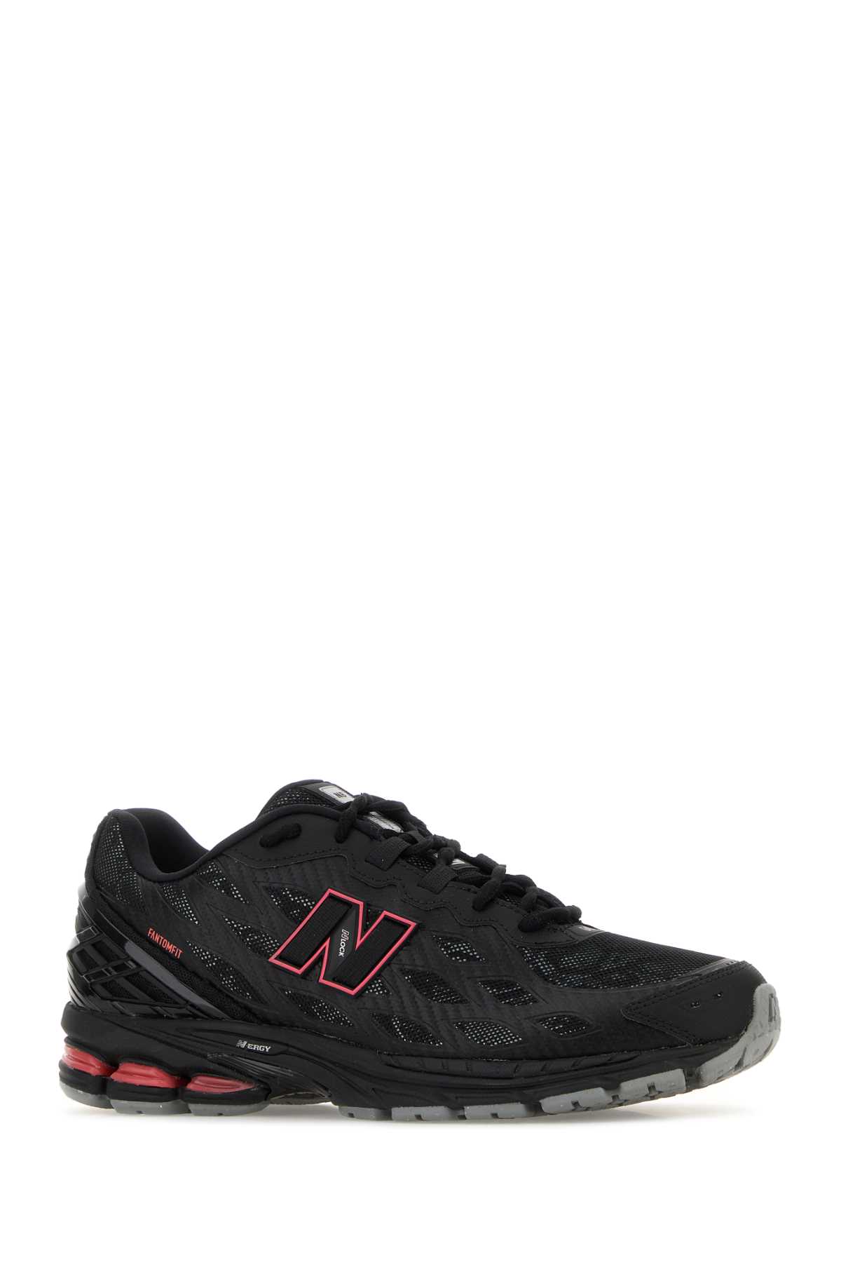 New Balance Black Mesh Sneakers In Black