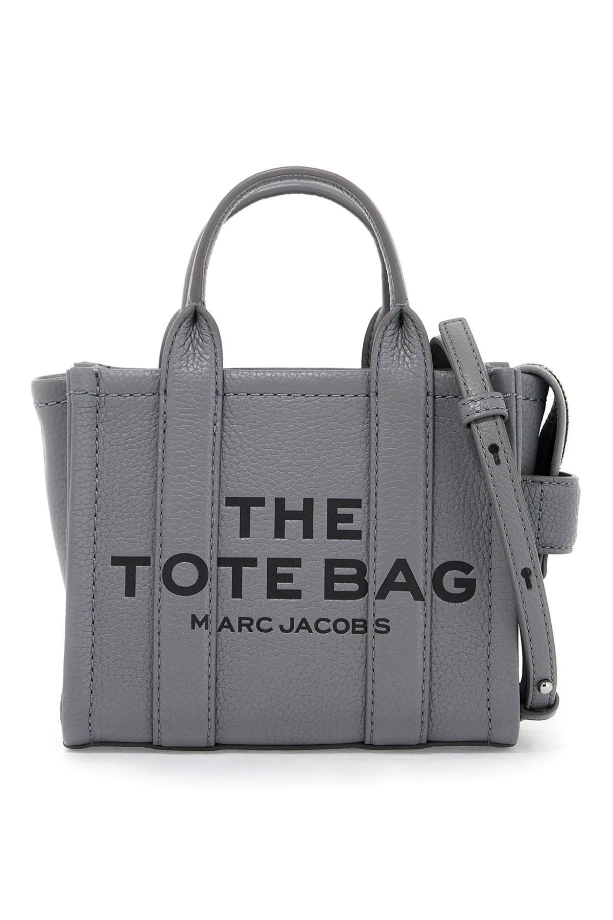 Shop Marc Jacobs The Mini Tote In Wolf Grey