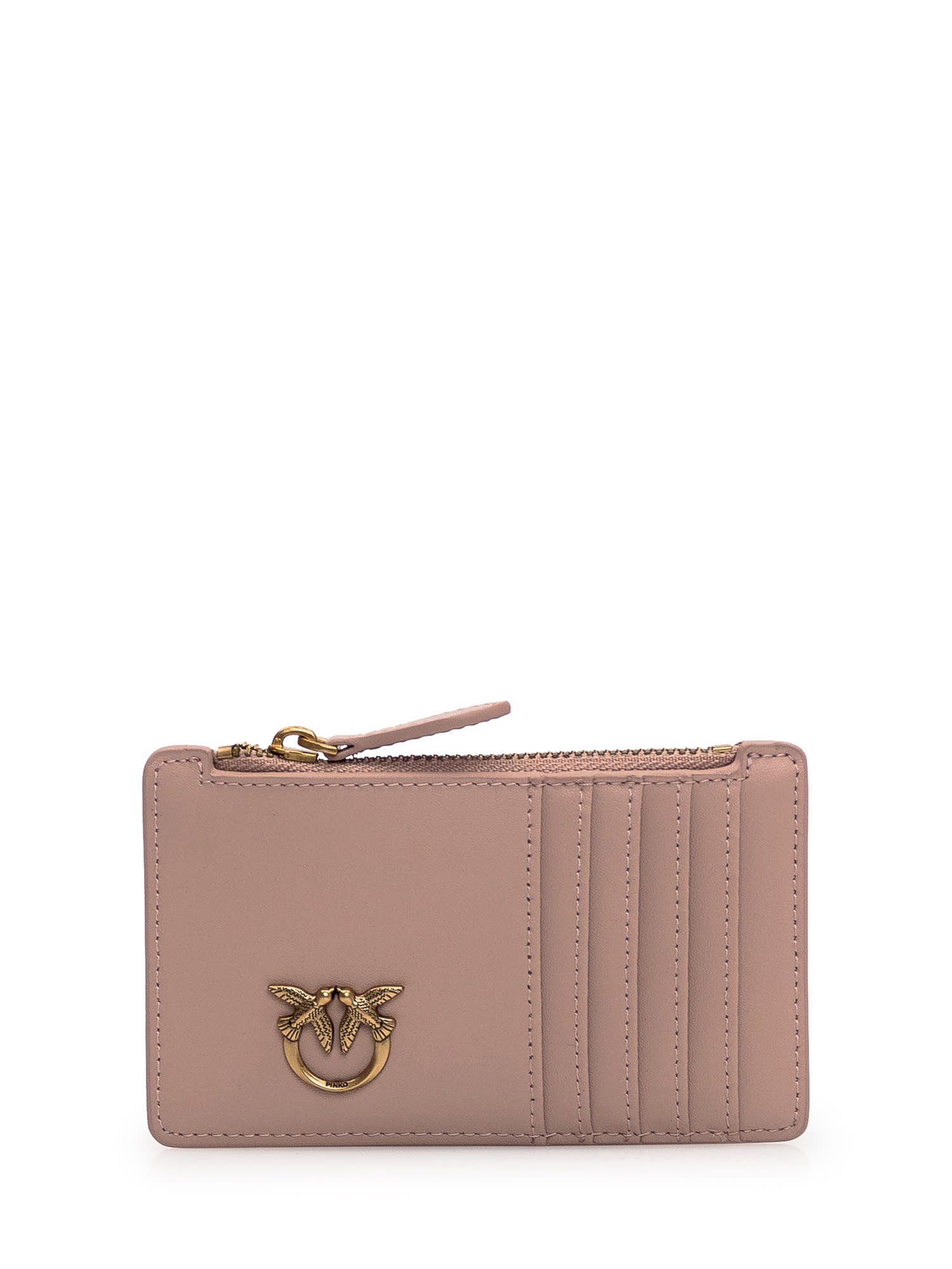 Pinko Cardholder With Logo In Cipria