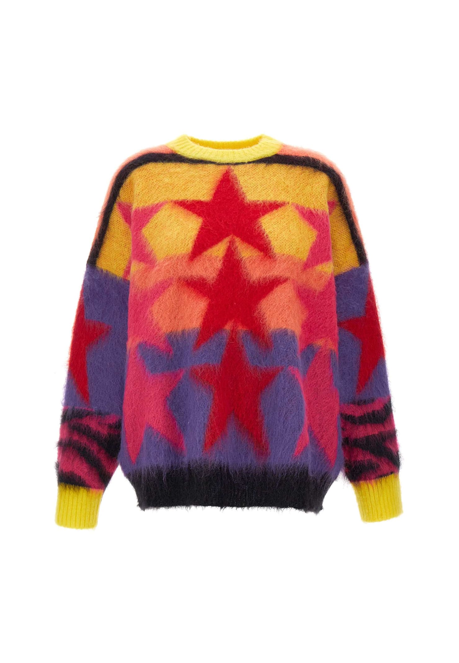 Palm Angels Mohair And Wool Sweater stars