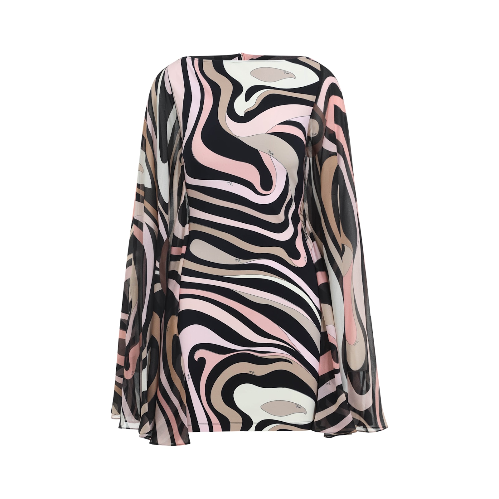 Pucci Marmo Print Mini Kaftan In Multi