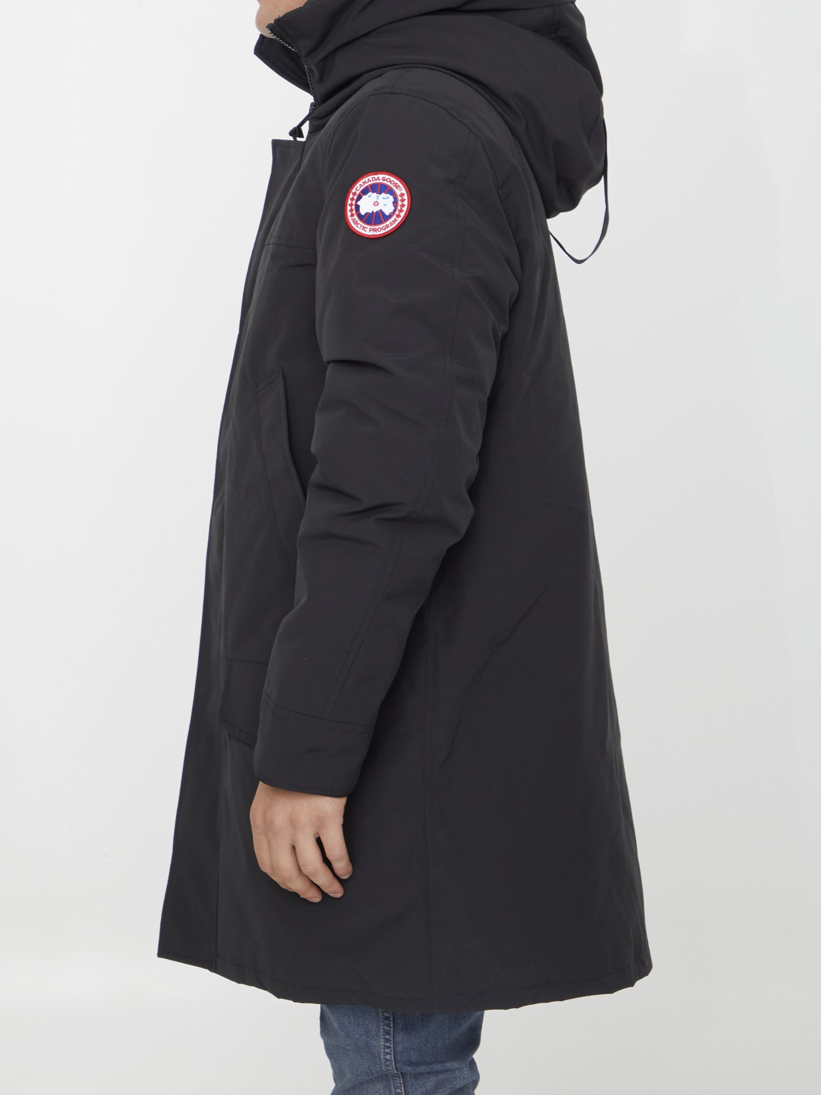 Shop Canada Goose Langford Parka In Black