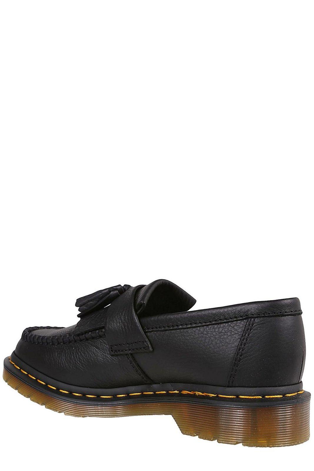 Shop Dr. Martens' Adrian Tassel Detailed Round Toe Loafers In Black