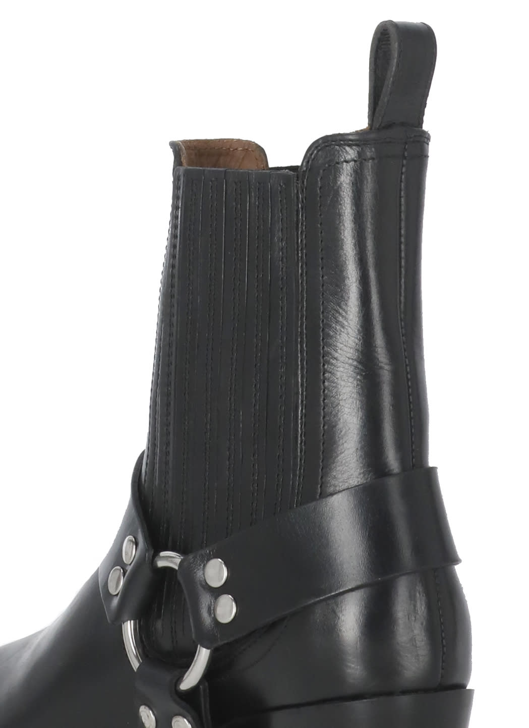 Paris Texas Helena Cowboy Ankle Boots In Black