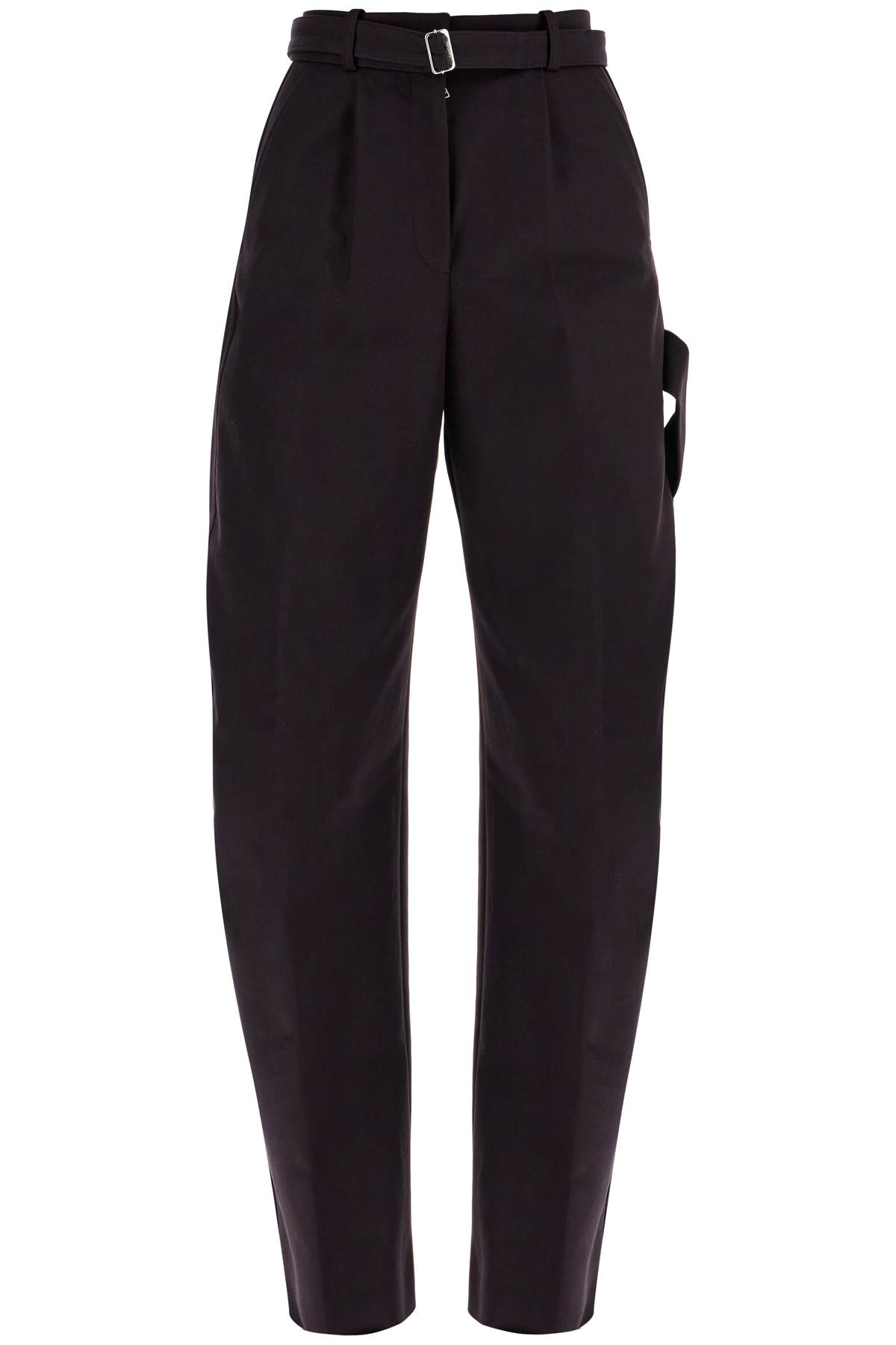 Shop Lanvin Balloon Canvas Pants For A In Encre Japonaise (purple)