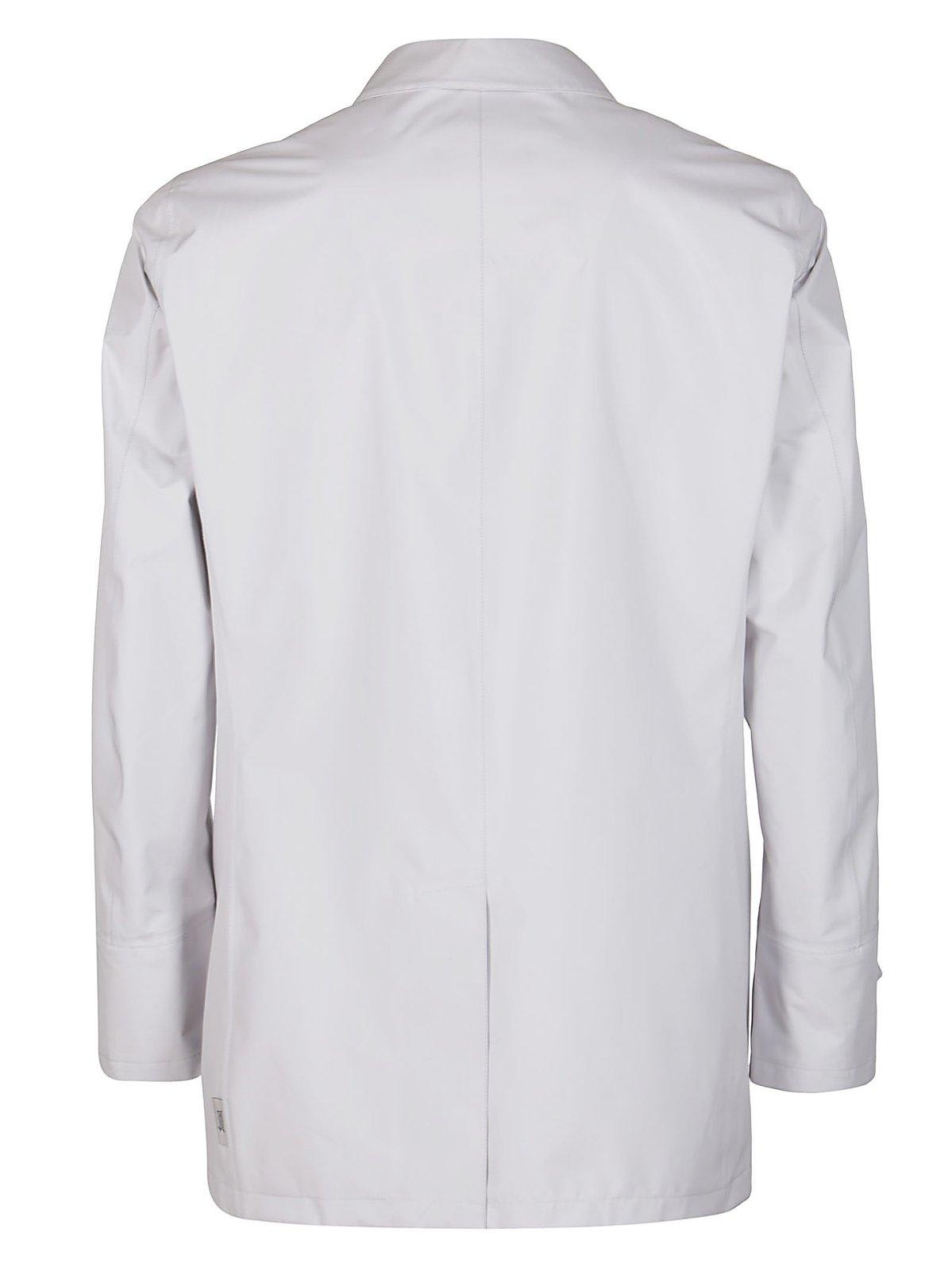 Herno Button-up Shirt Jacket In Grey
