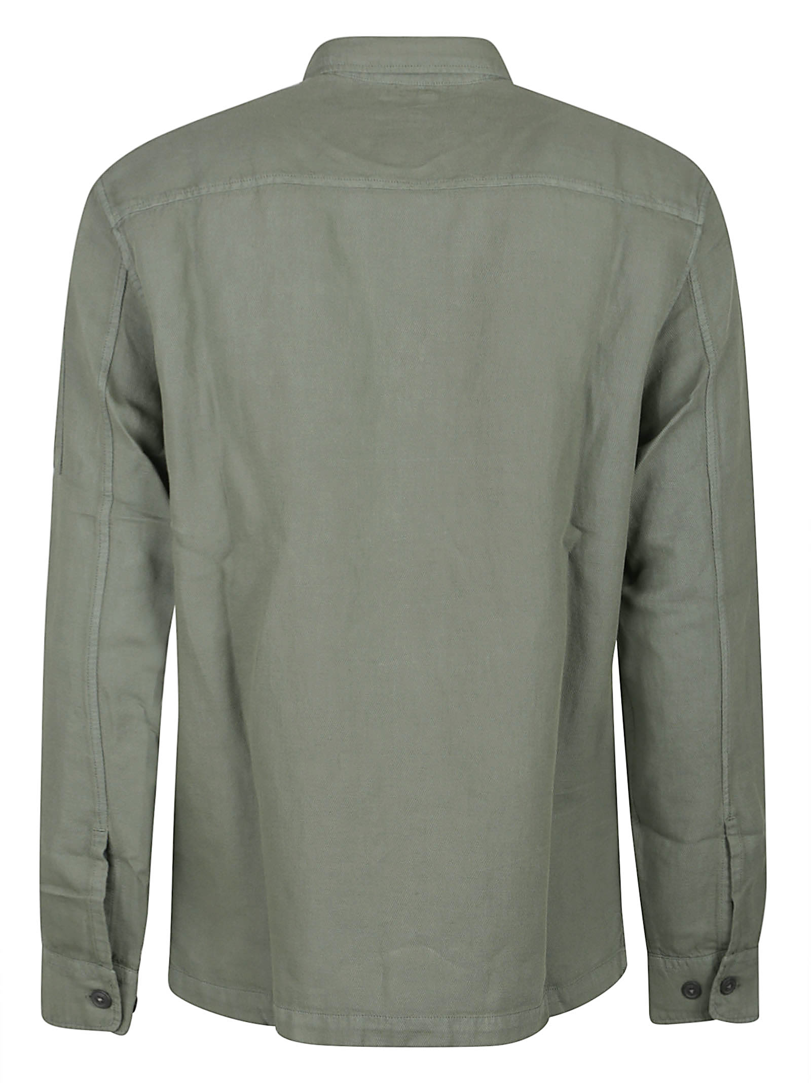 C.p. Company Lens Overshirt In Green
