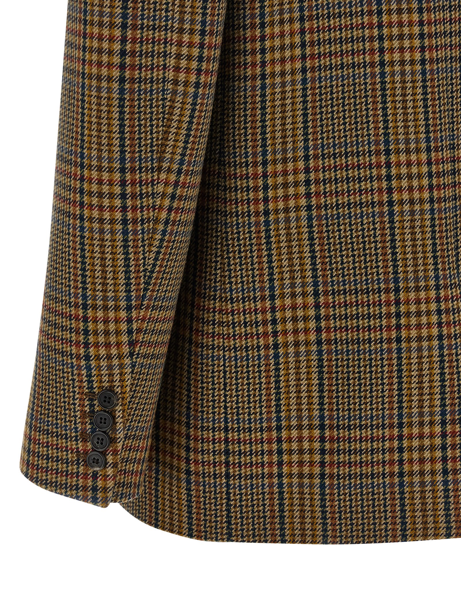 Saint Laurent Prince Of Wales Blazer In Multi