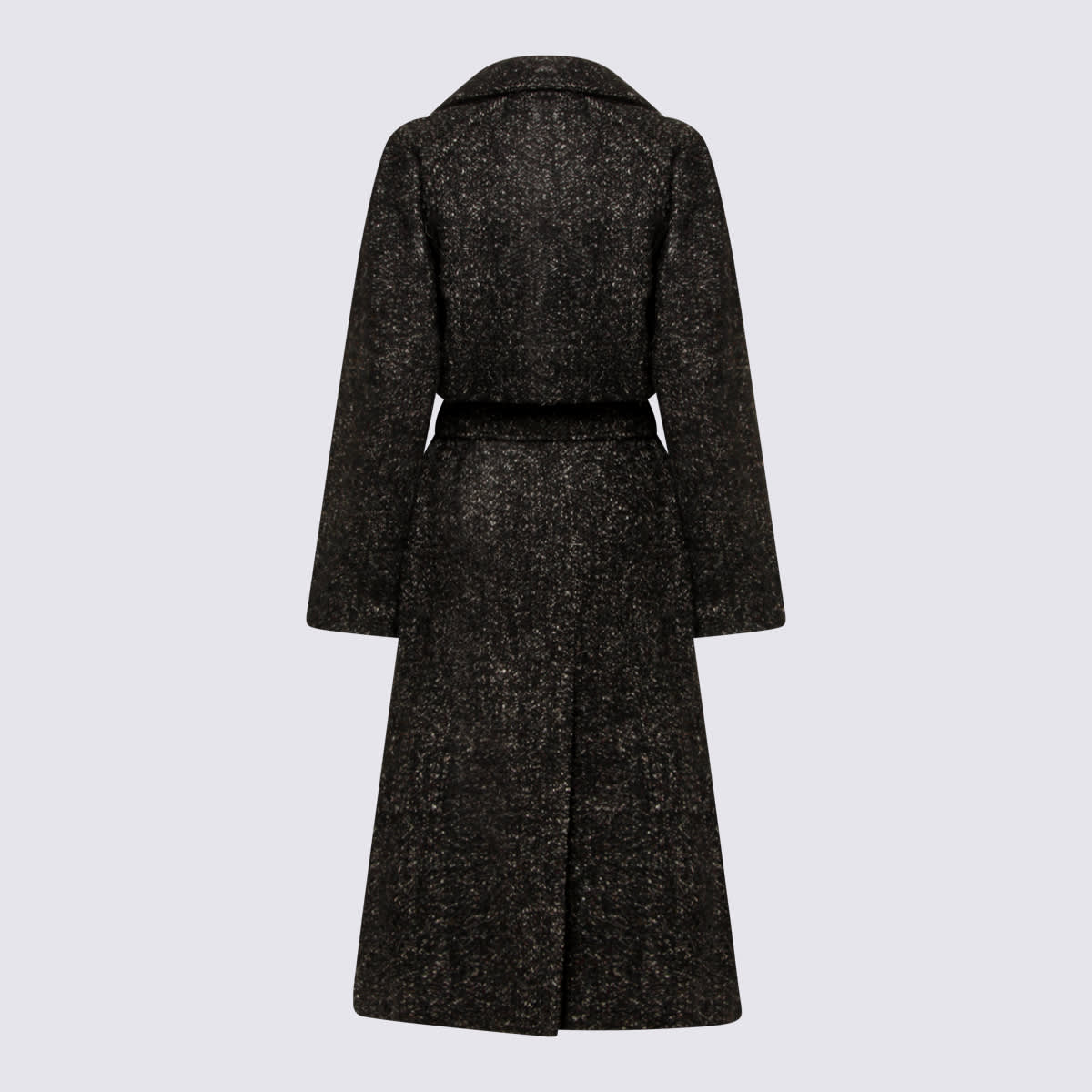 The Row Black Wool Macaria Coat In Black