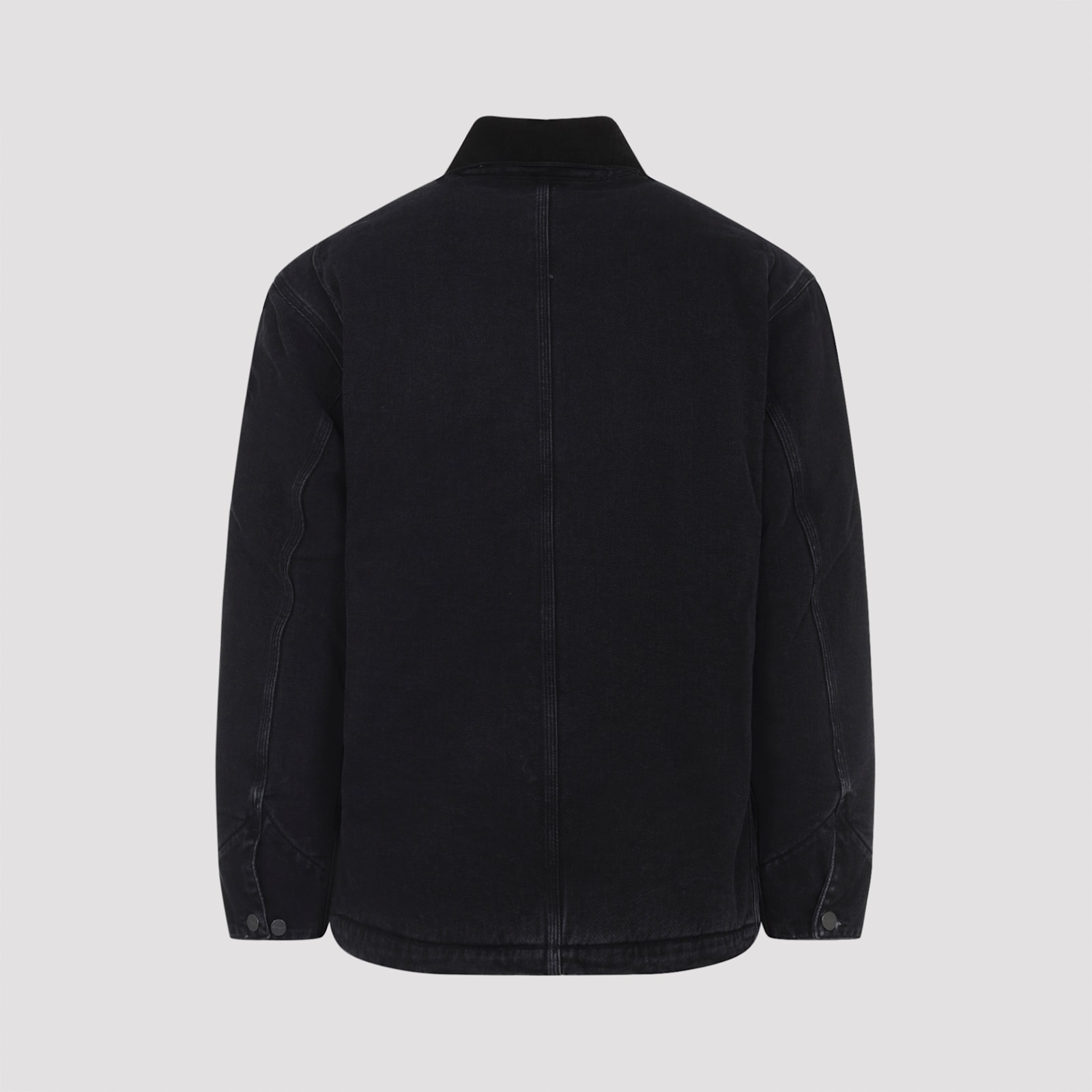 Carhartt Wip Structured Organic Cotton Casual Jacket In Black
