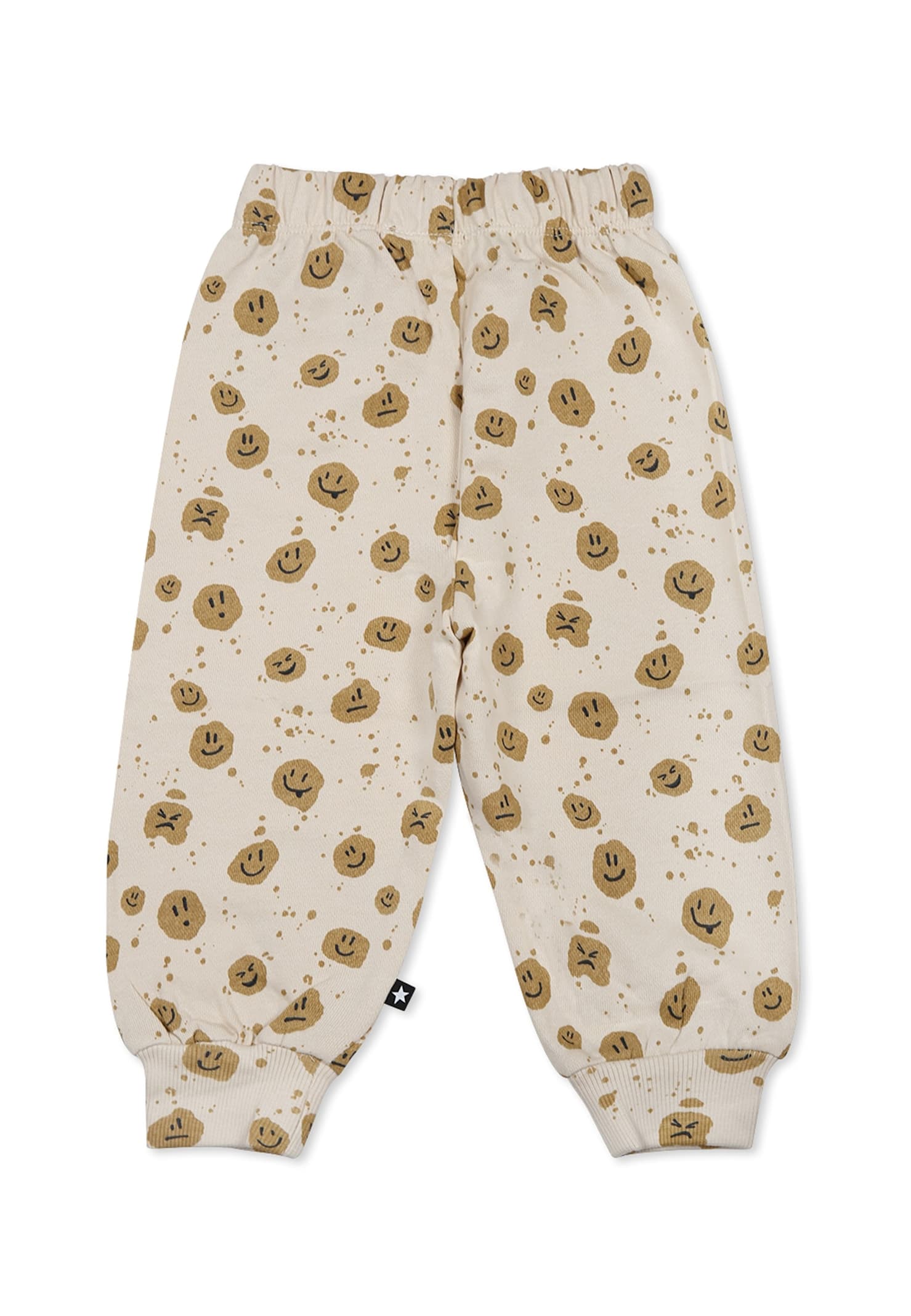 Molo Mood Dots-printed Trousers In Ivory