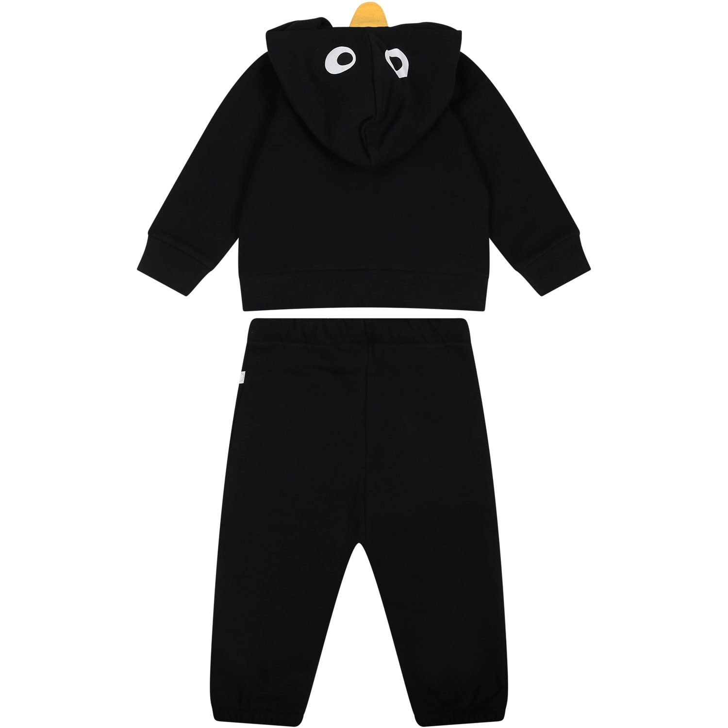 Shop Stella Mccartney Black Suit For Baby Boy With Print