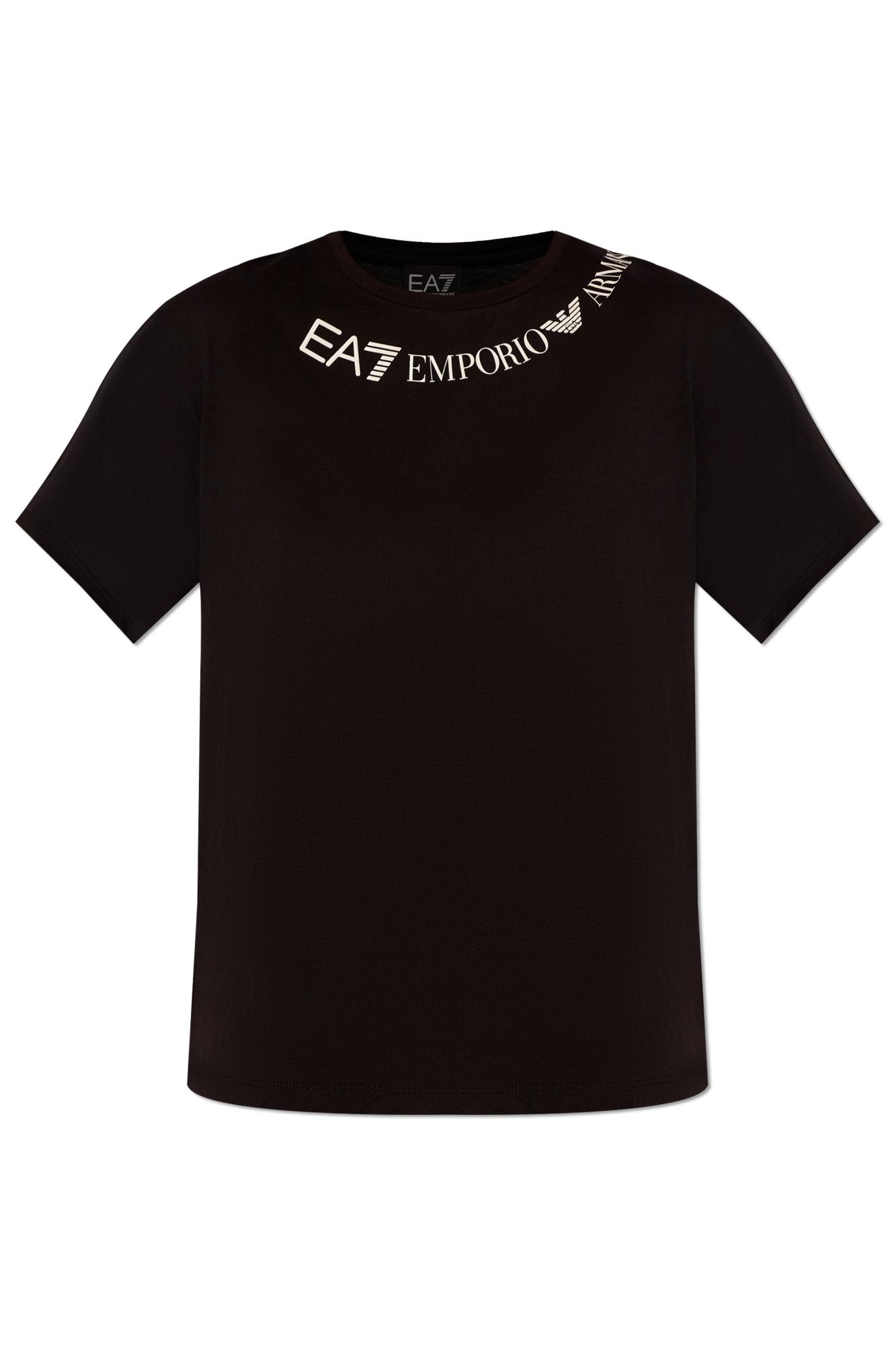 Shop Ea7 Emporio Armani T-shirt With Logo
