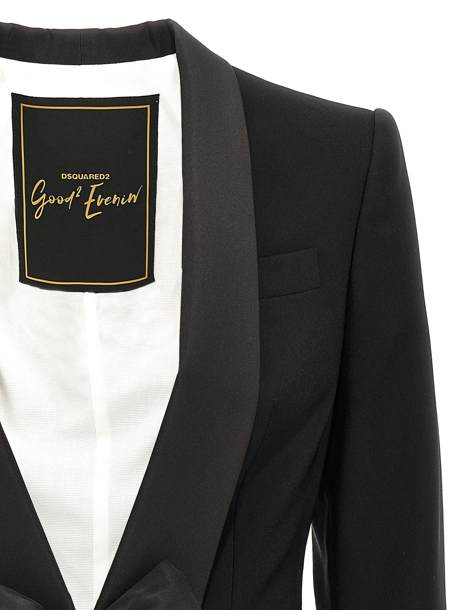 Dsquared2 'gatsby' Blazer Featuring Bow Detail In Black