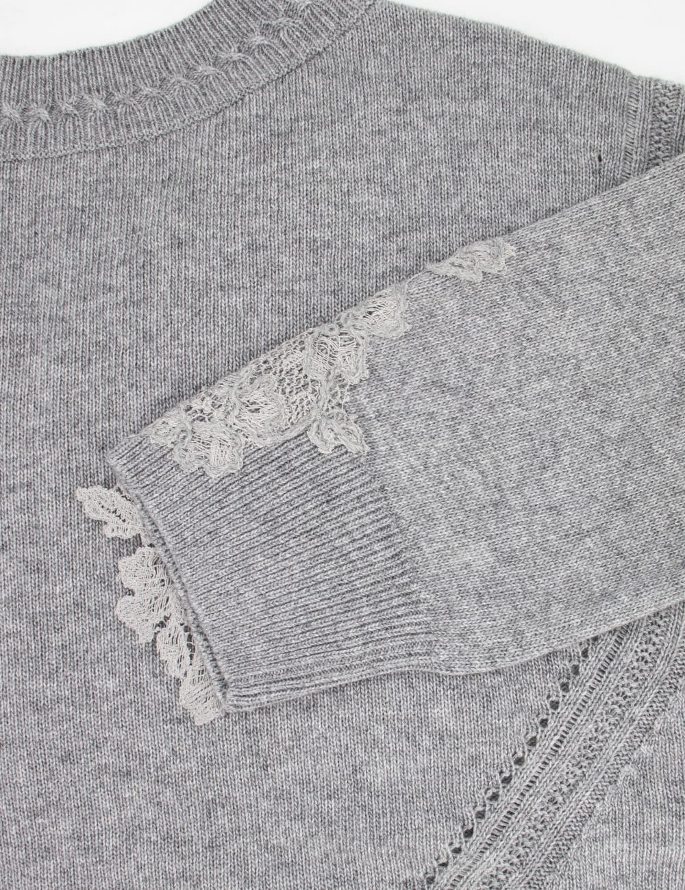 Shop Ermanno Scervino Sweater In Melange Grigio (l&b)