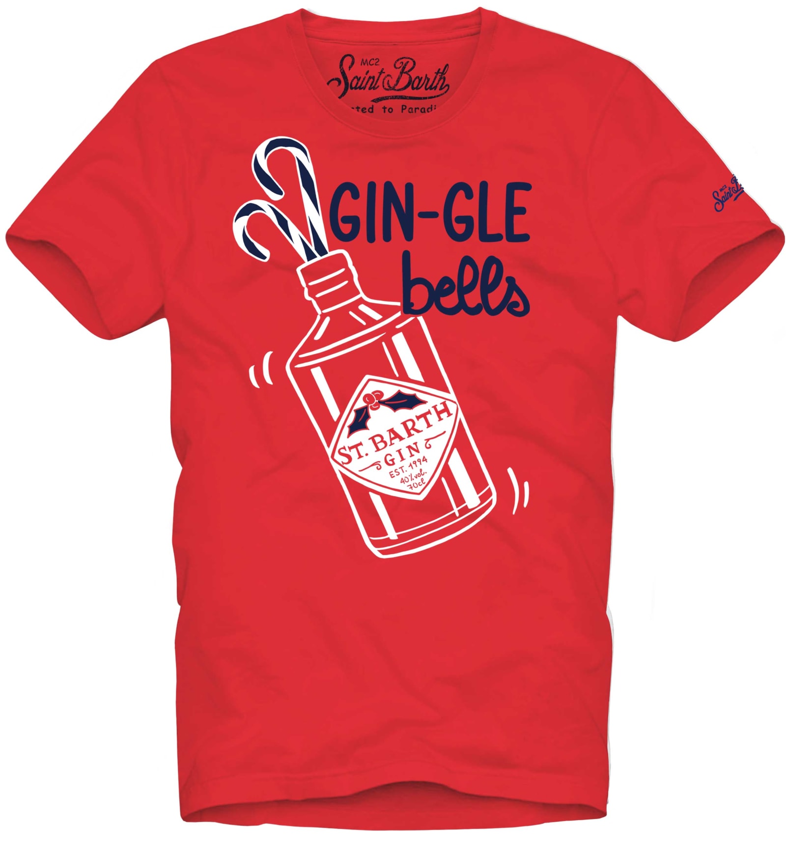 MC2 Saint Barth Gin-gle Bells Red T-shirt