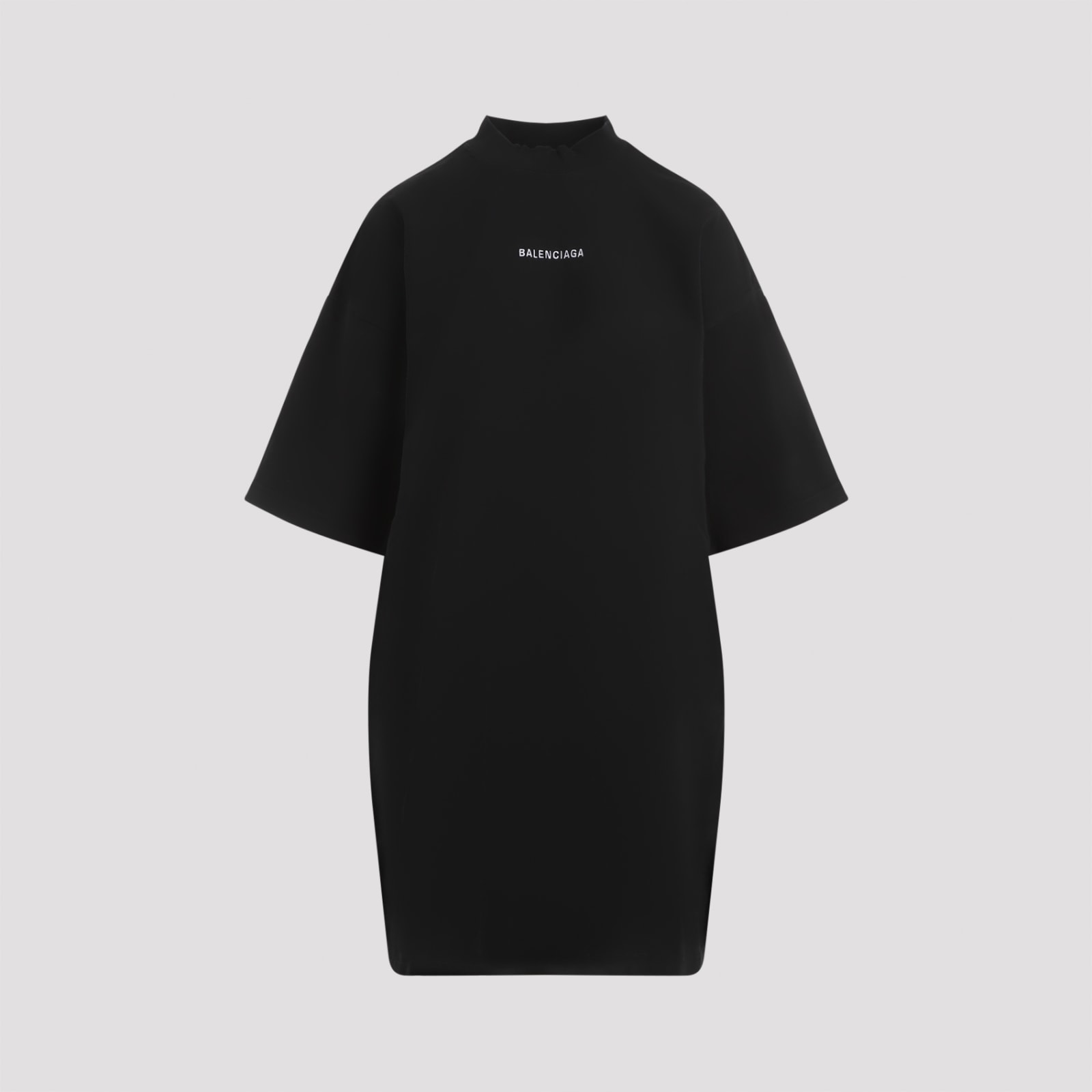 Shop Balenciaga T-shirt Dress In Black White