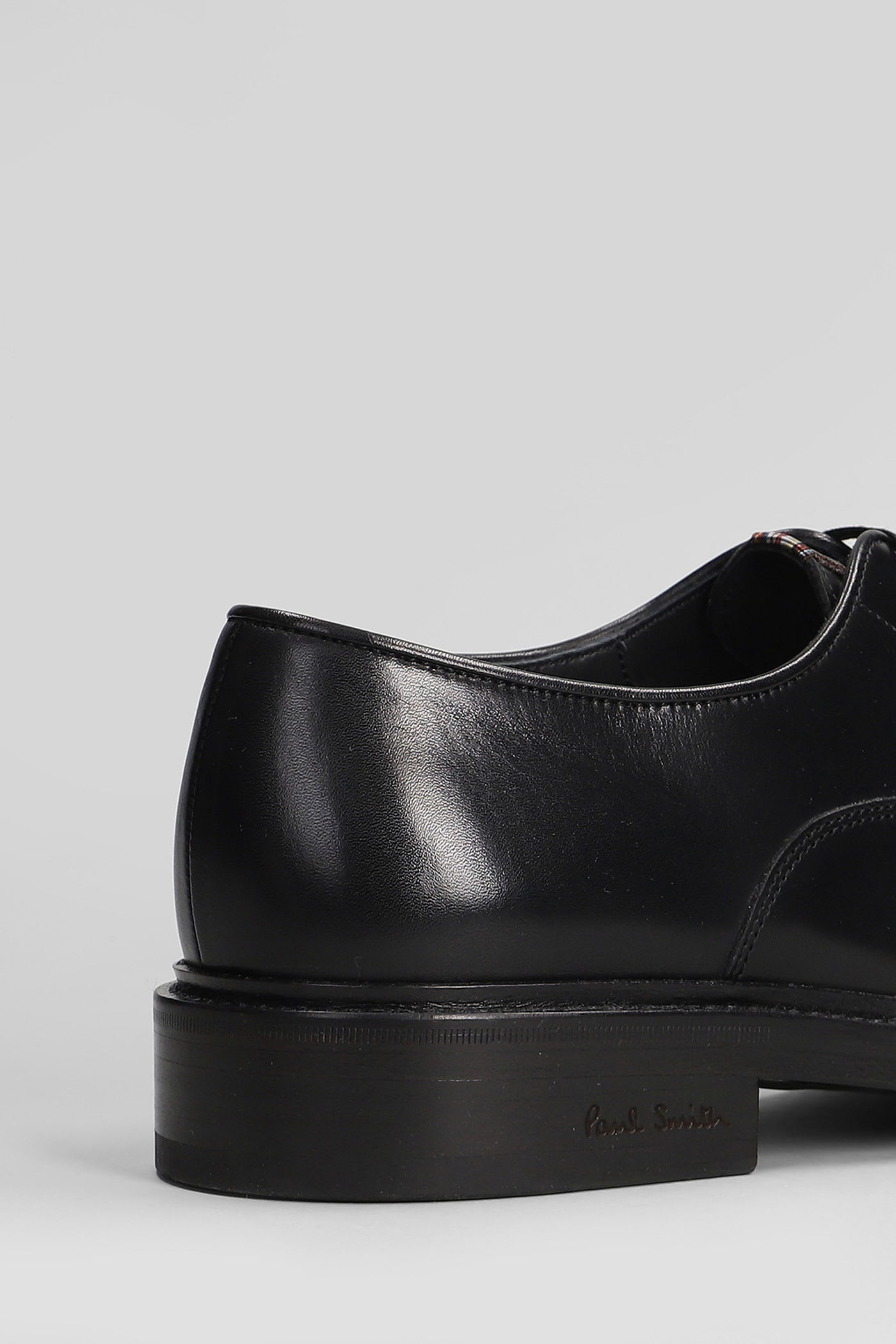 Paul Smith Lace Up Shoes In Black Leather In Black
