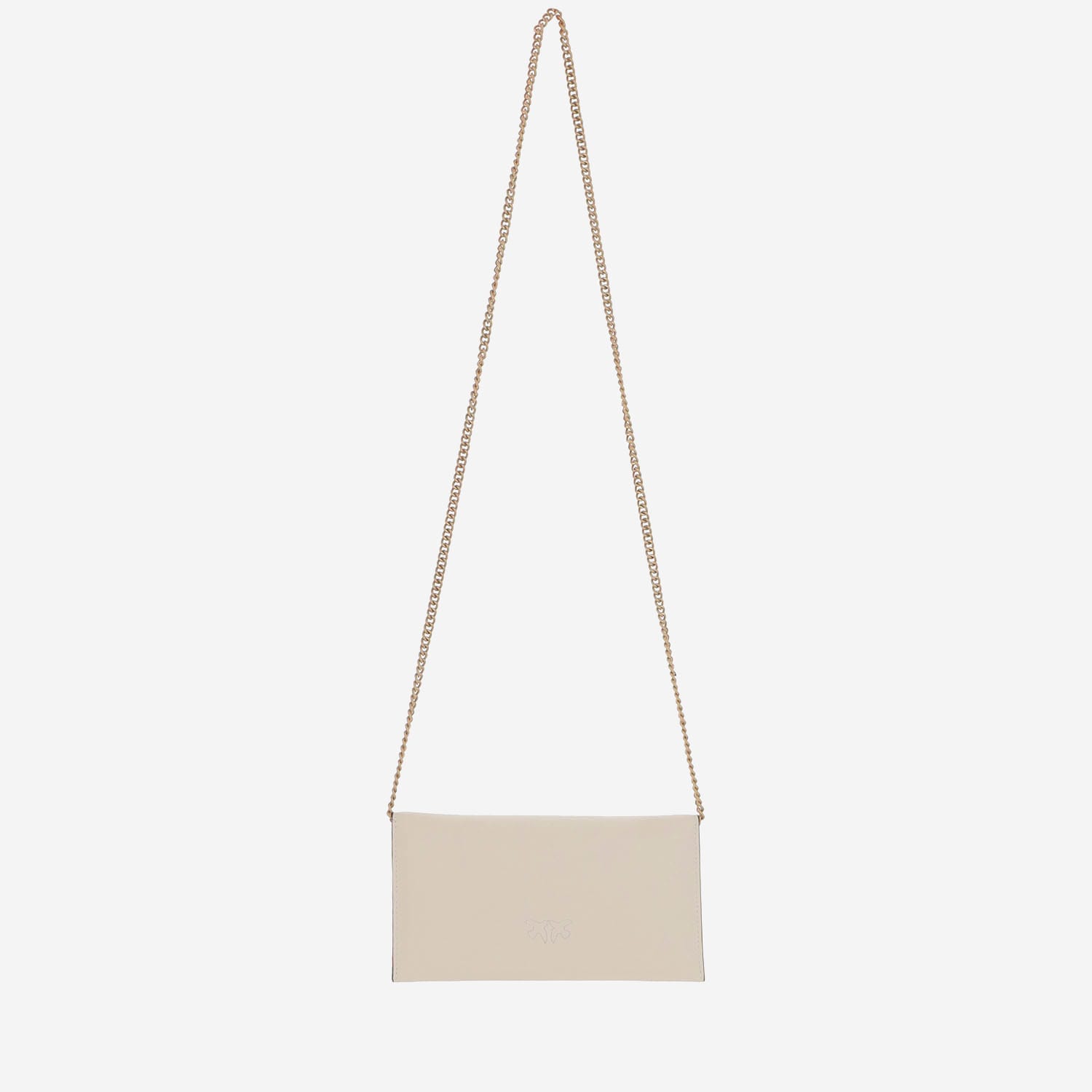 Pinko Chain-strap Flap Cross Body Bag In Neutral