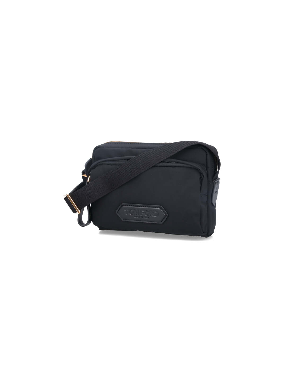 Shop Tom Ford Messenger Mini Bag In Black