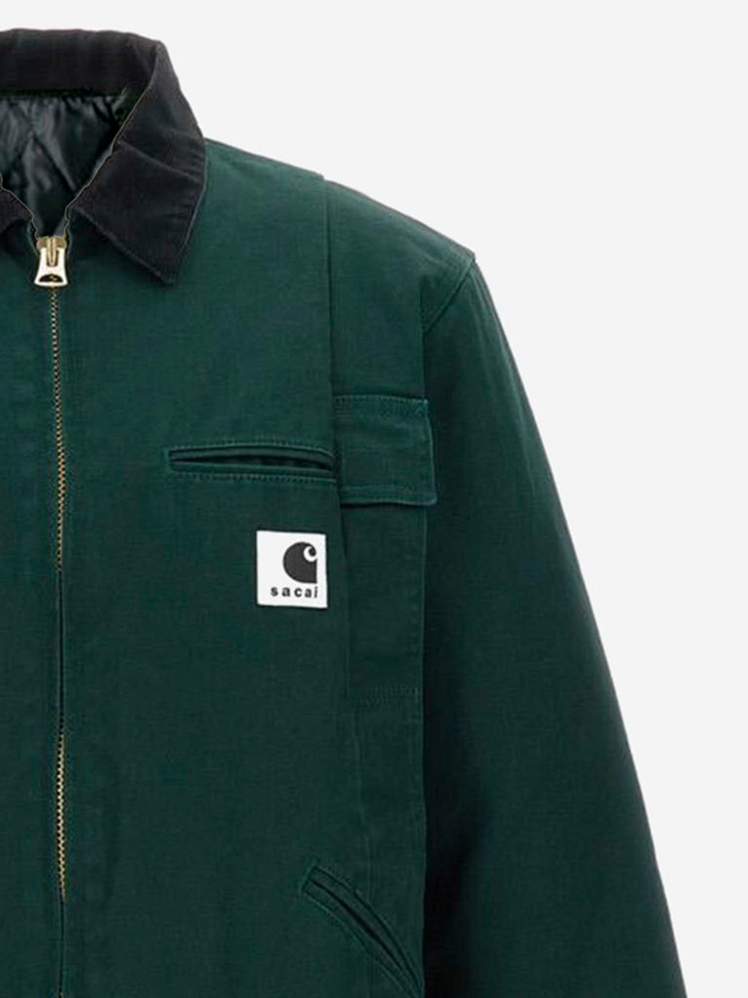 Sacai X Carhartt Wip Utility Jacket In Green