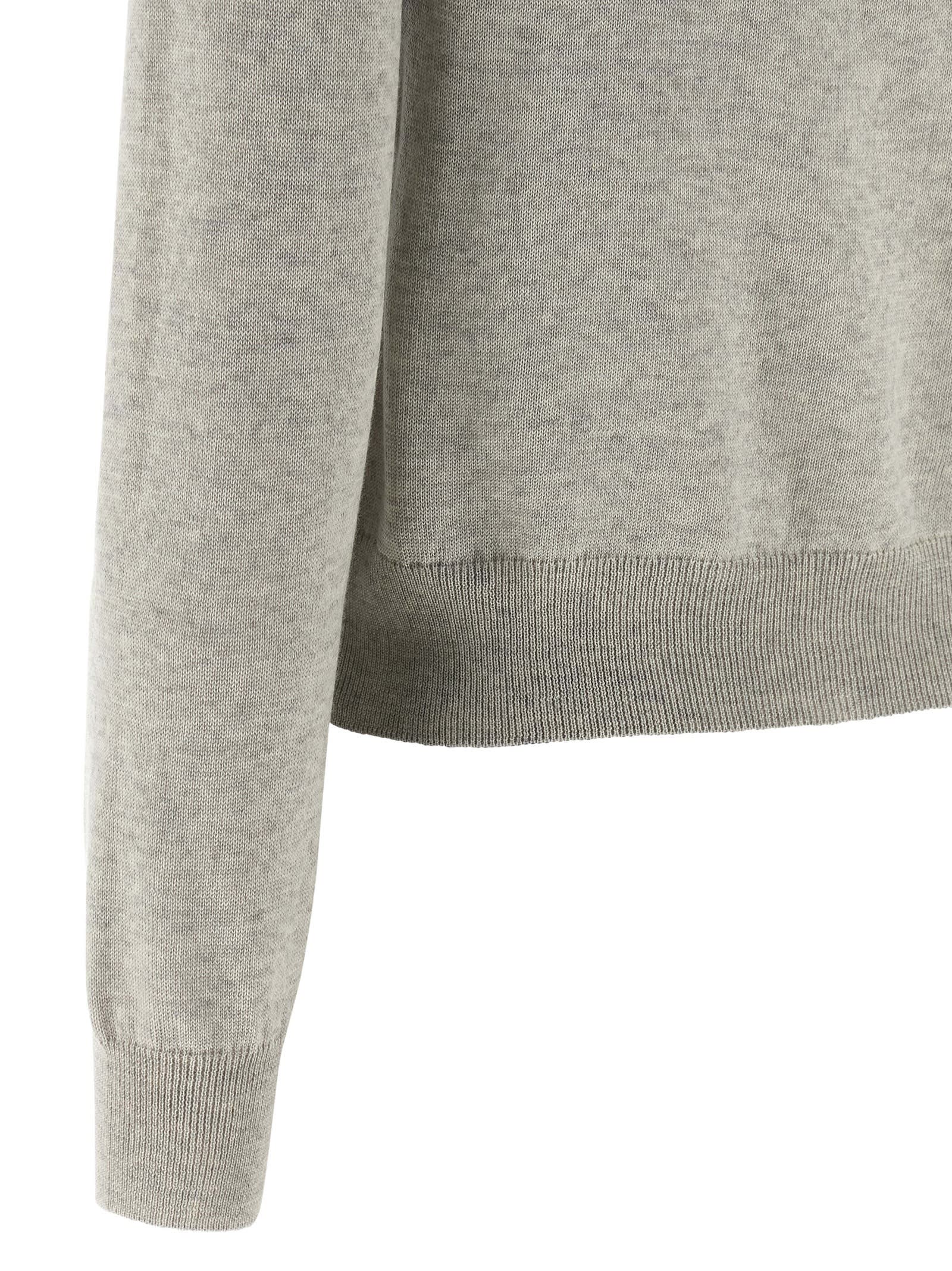Maison Kitsuné Baby Fox Cardigan In Gray
