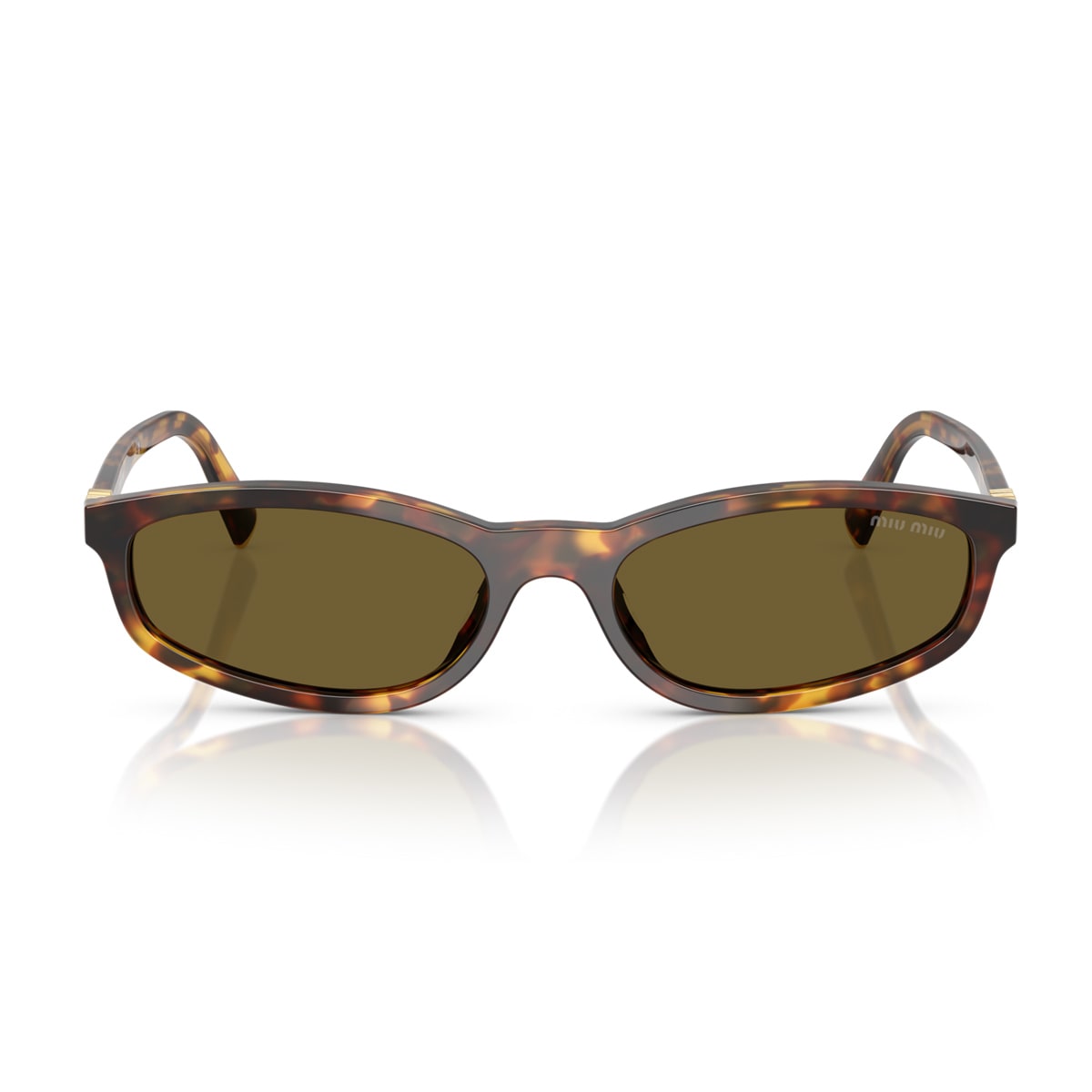 Miu Miu 0mu A06s 14l09z Havana Miele Sunglasses In Brown