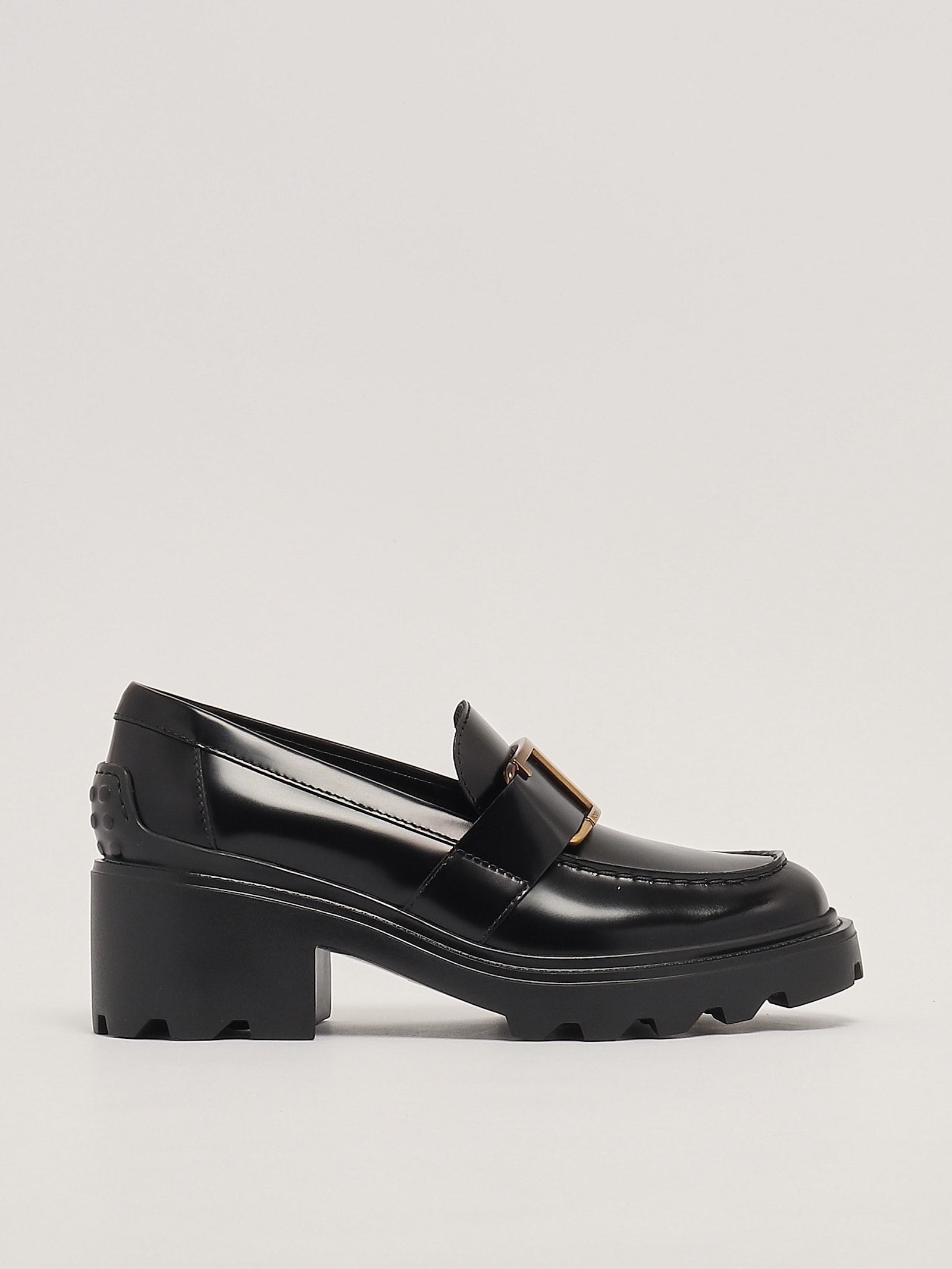 Shop Tod's Gomma Carro T60 Mocassino Loafers In Nero