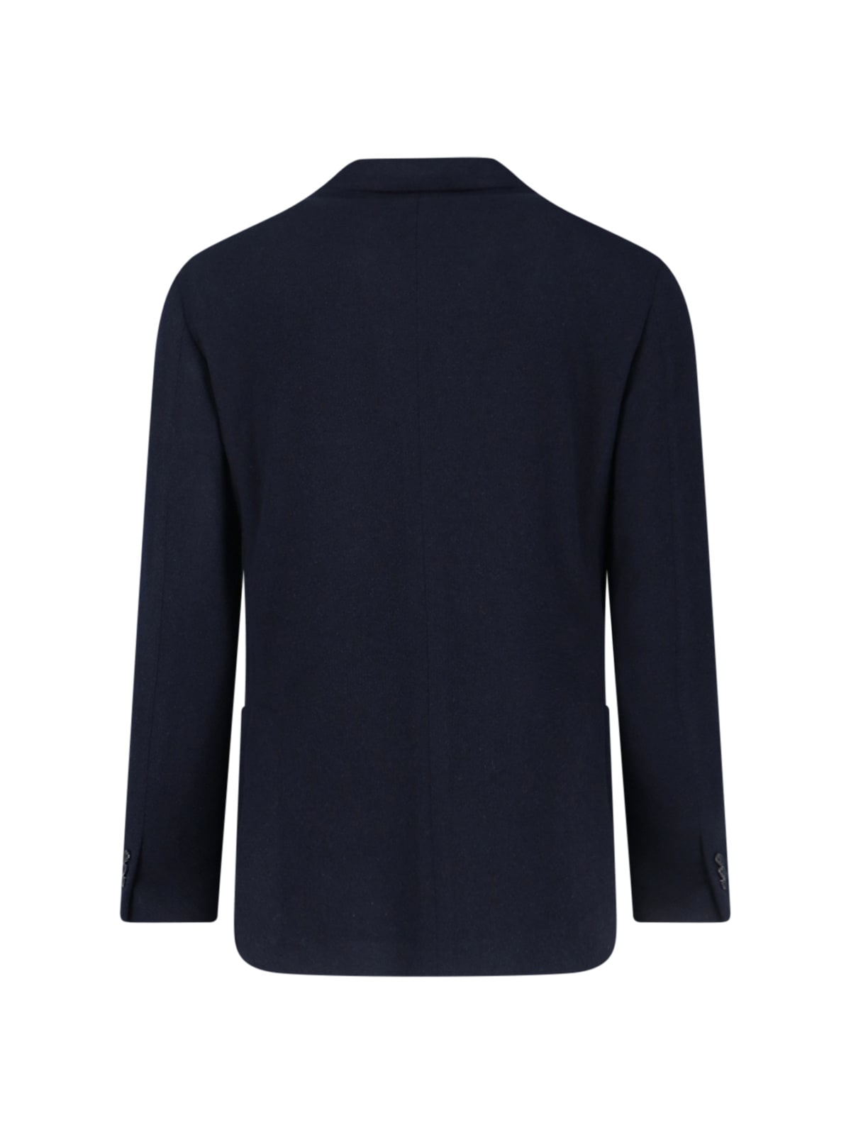 Lardini Single-breasted Virgin Wool Blend Blazer In Blue