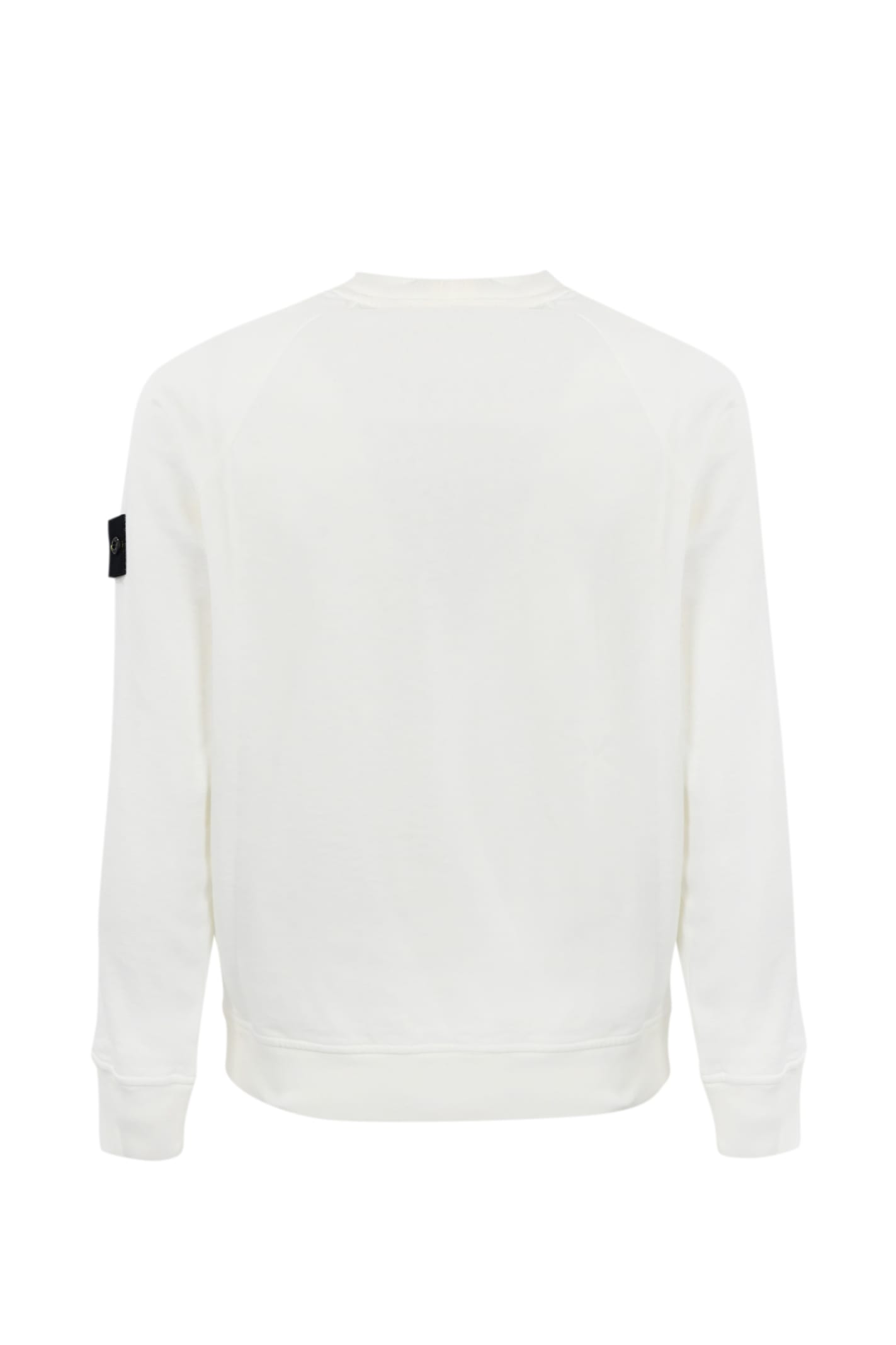 Shop Stone Island Old Treatment Sweatshirt 66060 In White