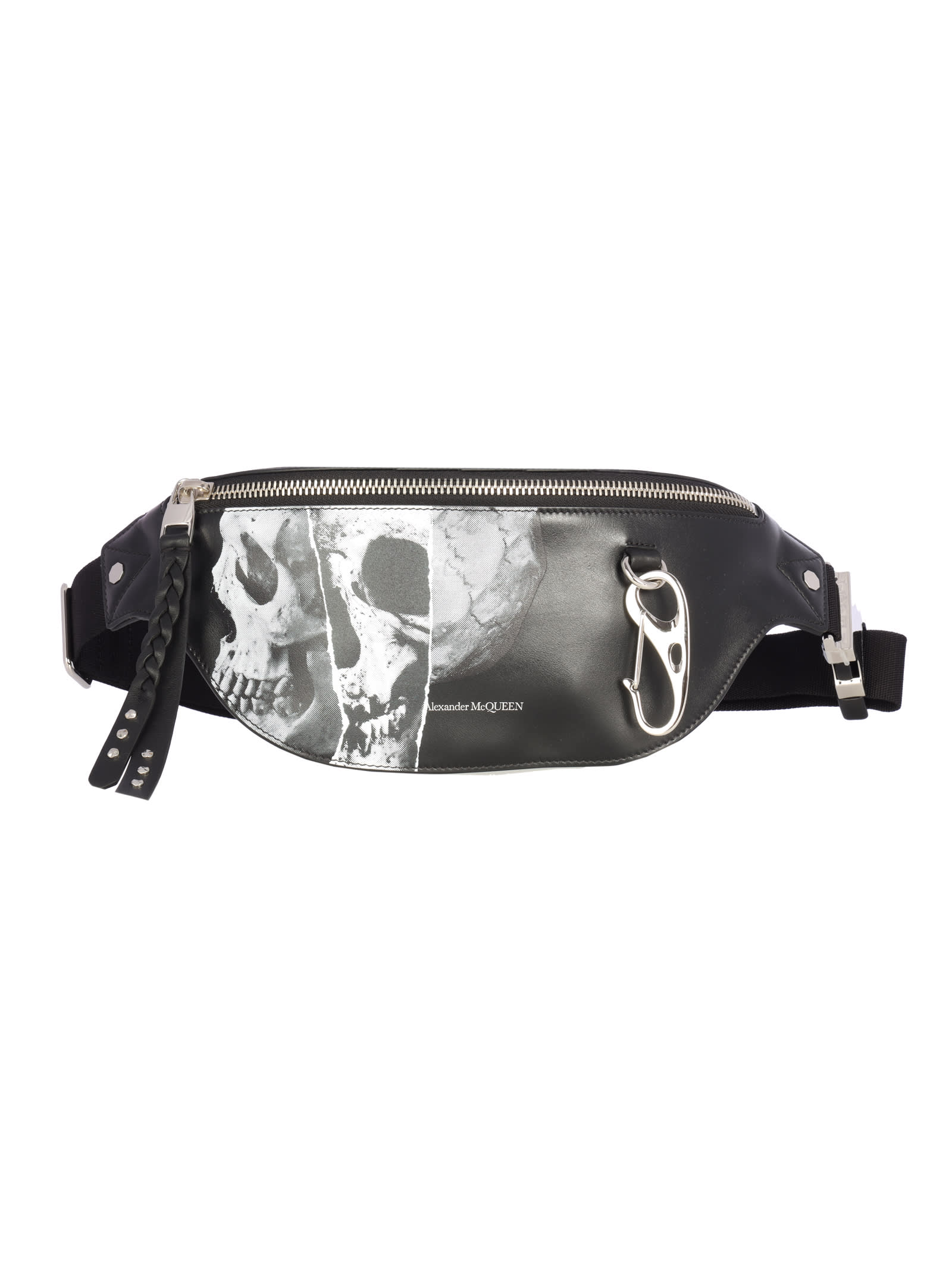 Harness Skull Print Bum Bag - Black 