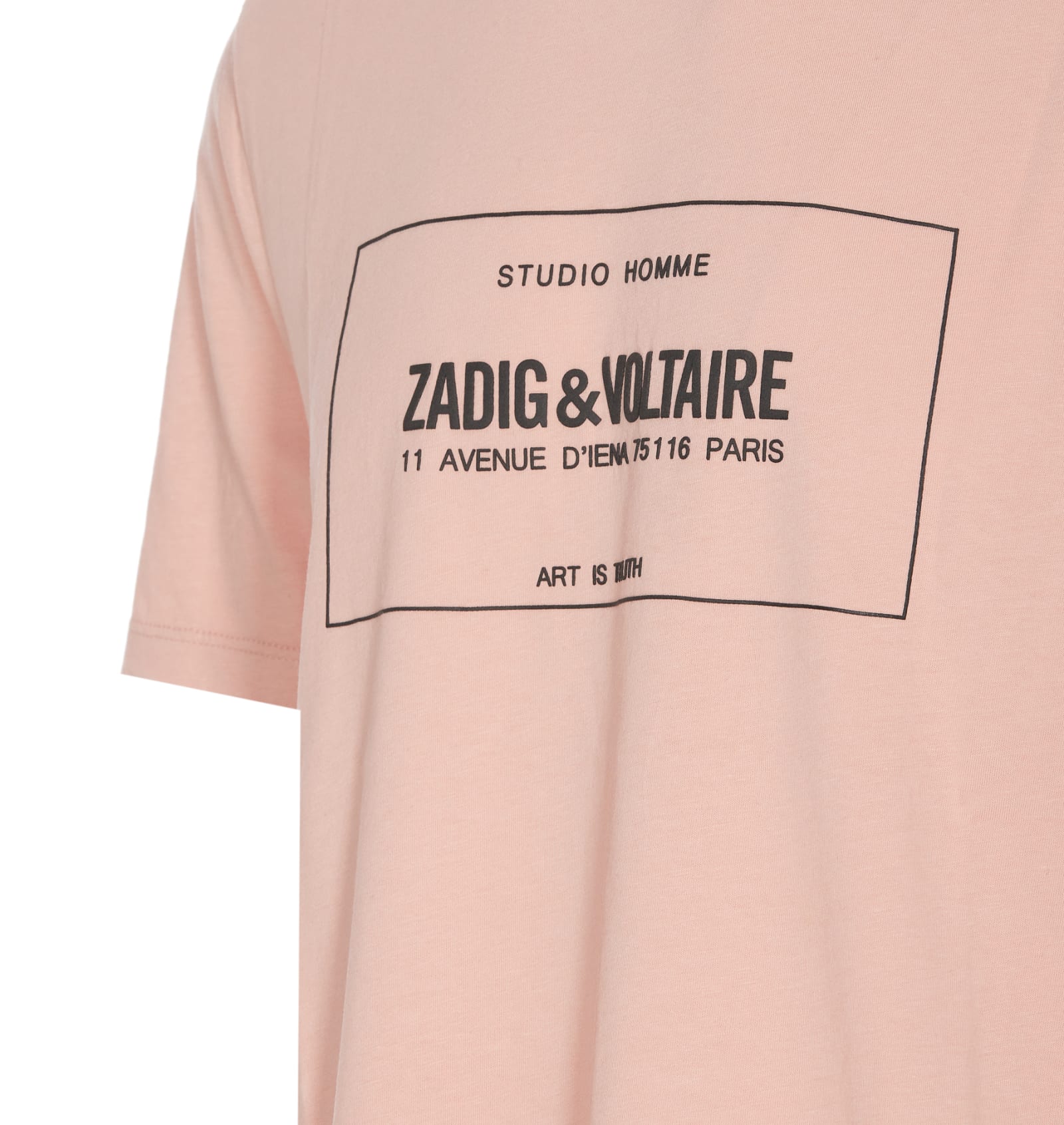 Shop Zadig &amp; Voltaire Ted Blason T-shirt In Pink