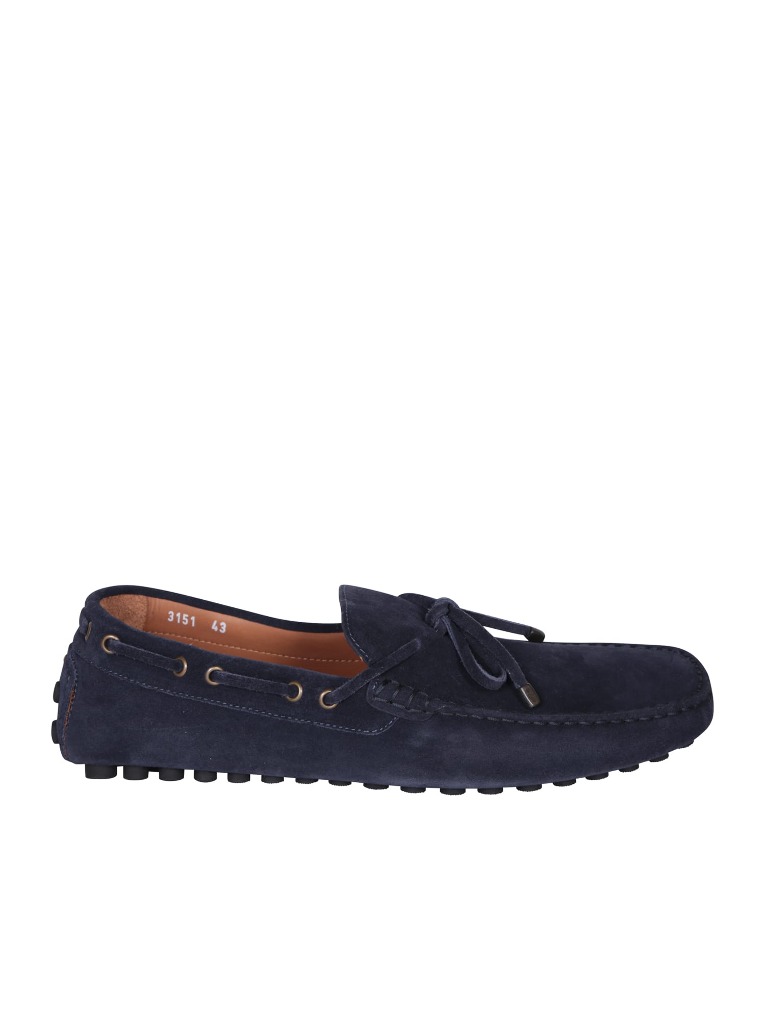 Doucal's Rubbers Blue Loafer In Blue