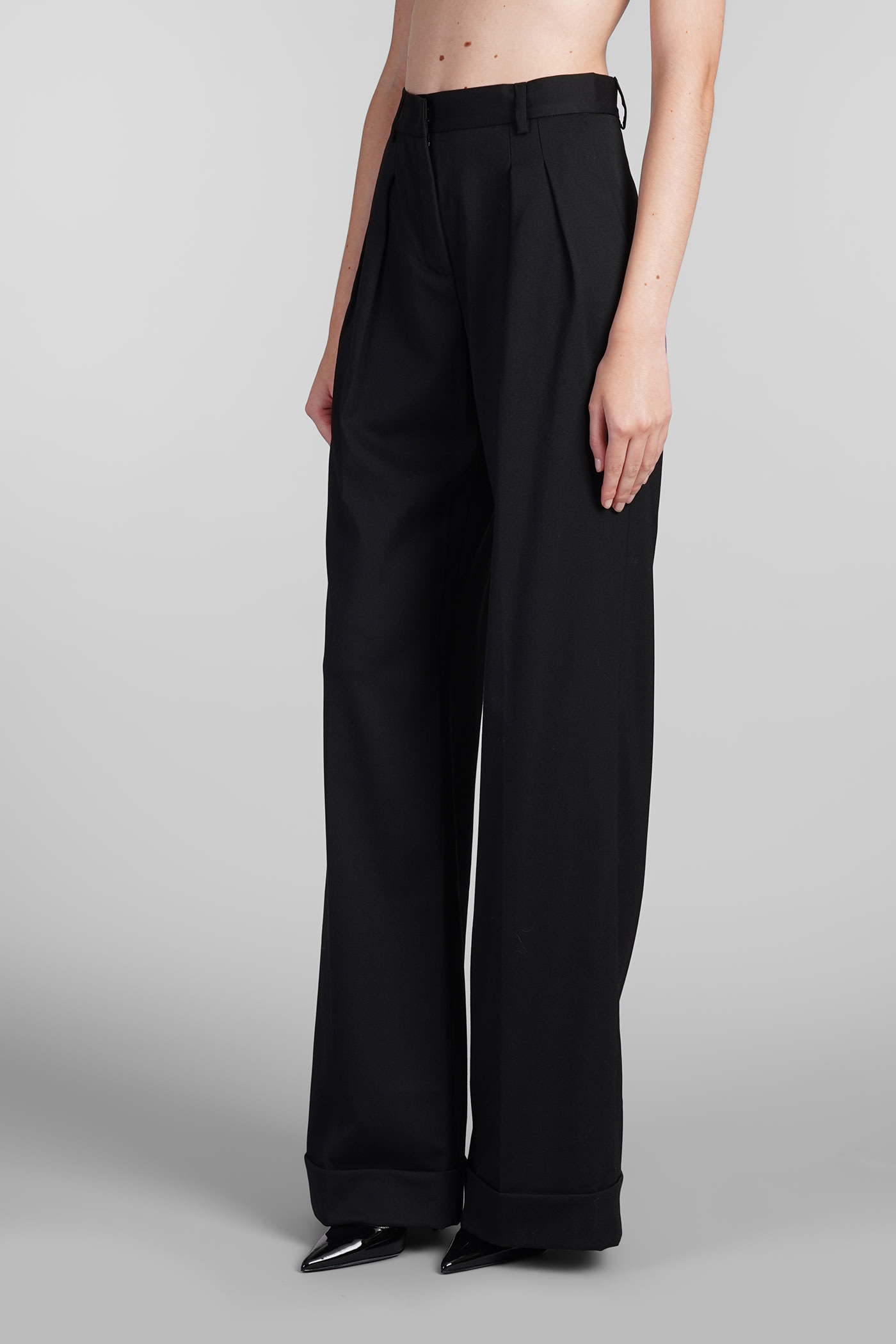 Shop The Andamane Nathalie Pants In Black Polyester