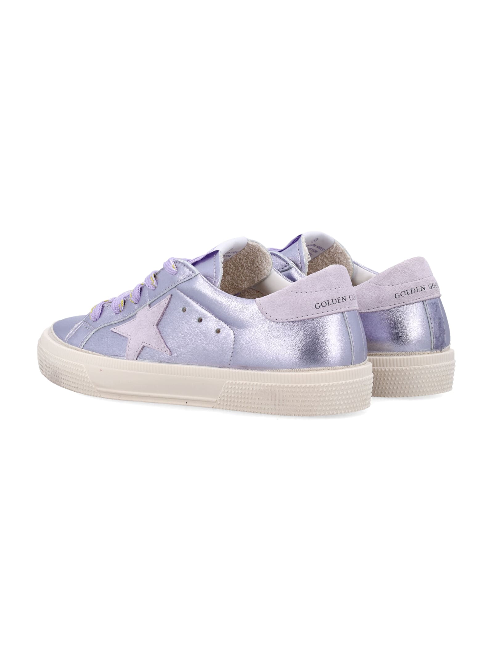 Golden Goose Kid - May Sneakers In Purple
