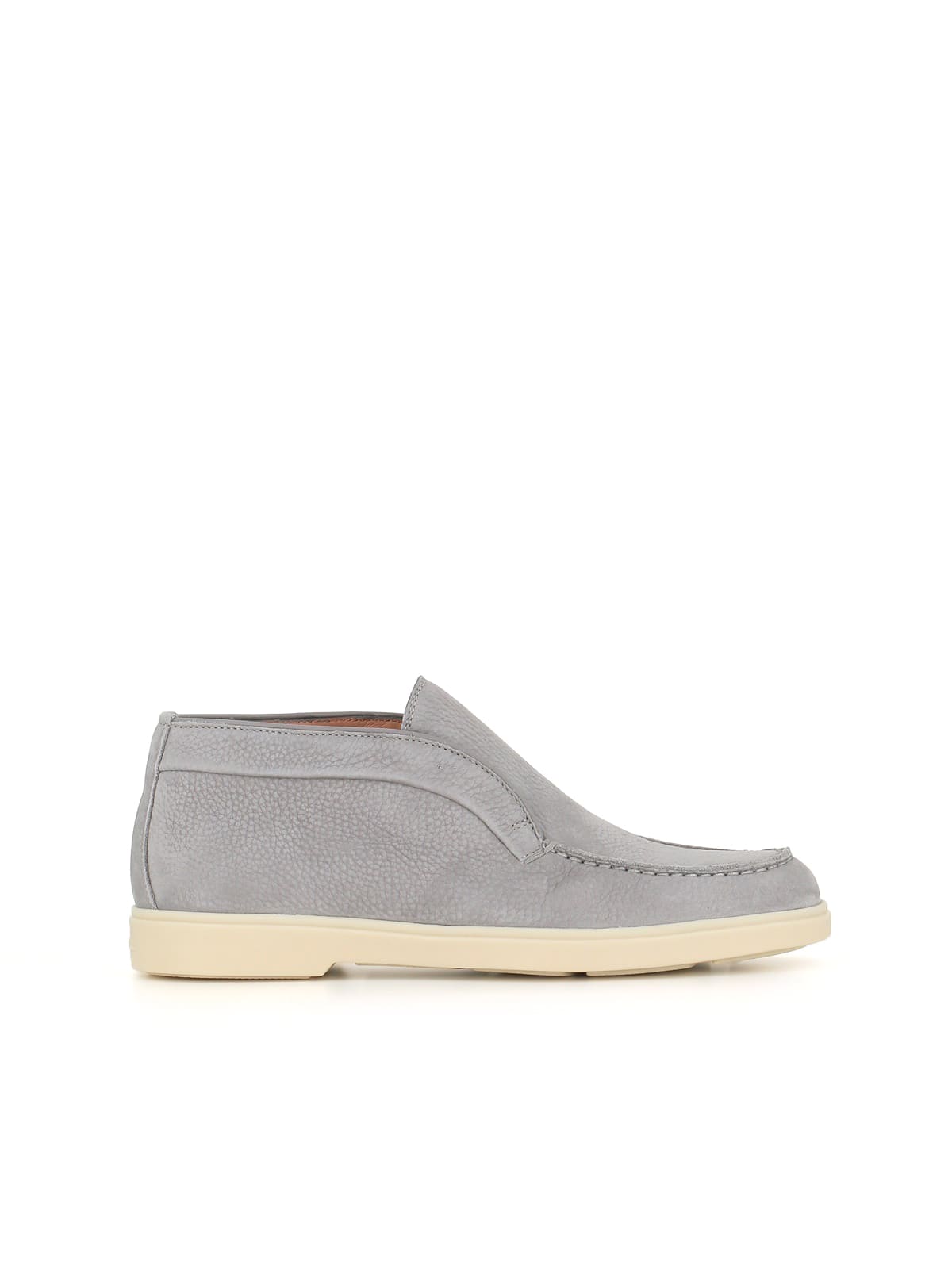 Shop Santoni Desert-boot In Grey