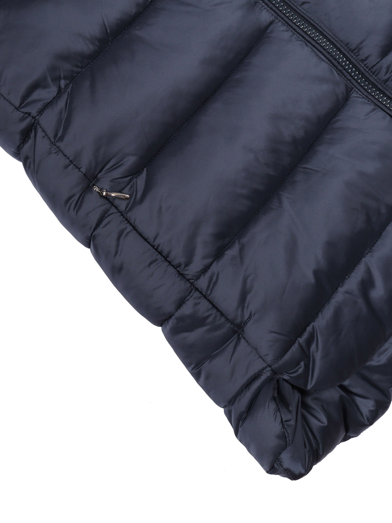 Save The Duck Faye Coat With Fur Hood In Blue