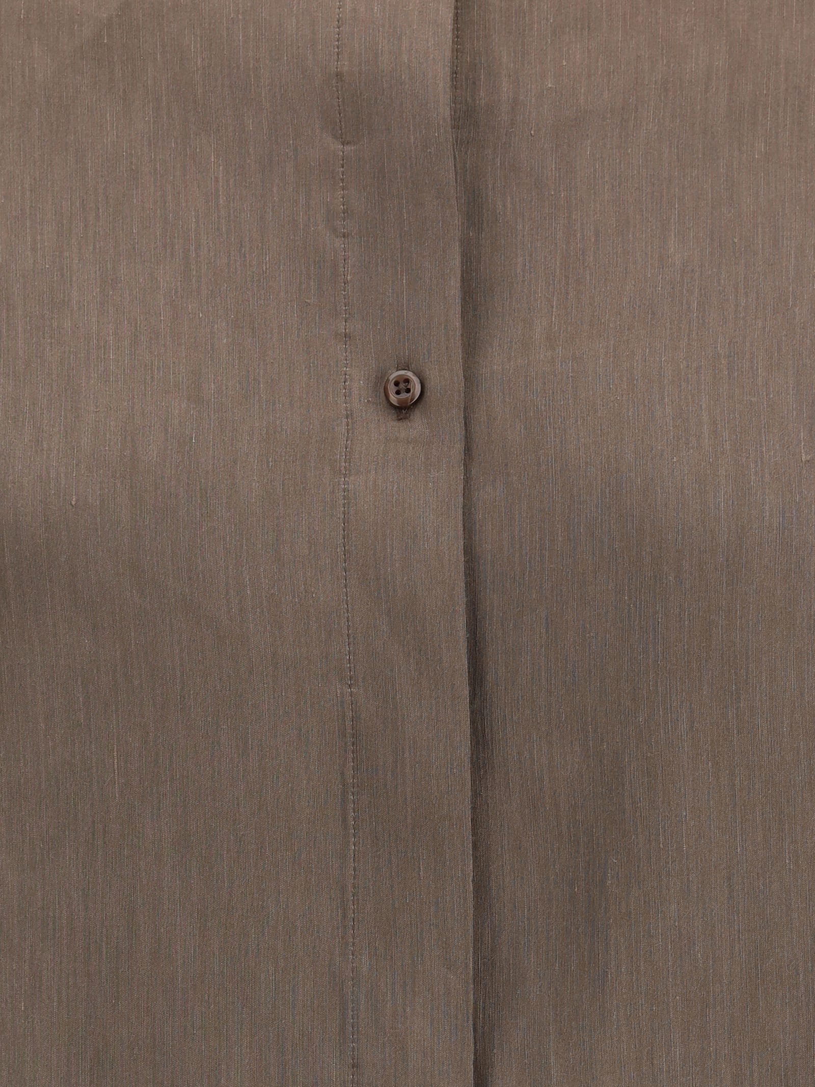 Shop Loulou Studio Siara Shirt In Deep Taupe