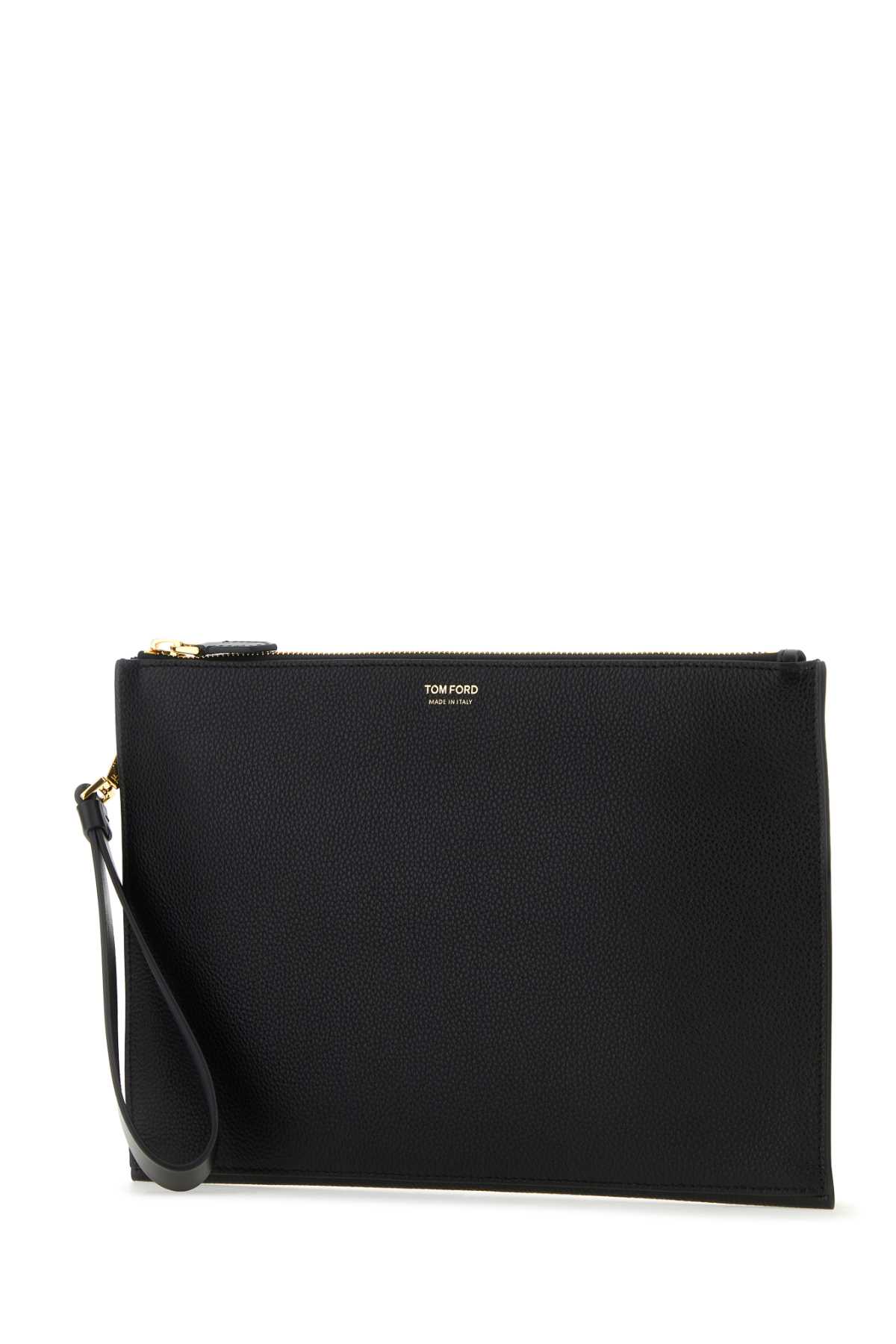 Shop Tom Ford Black Leather Clutch In 1n001