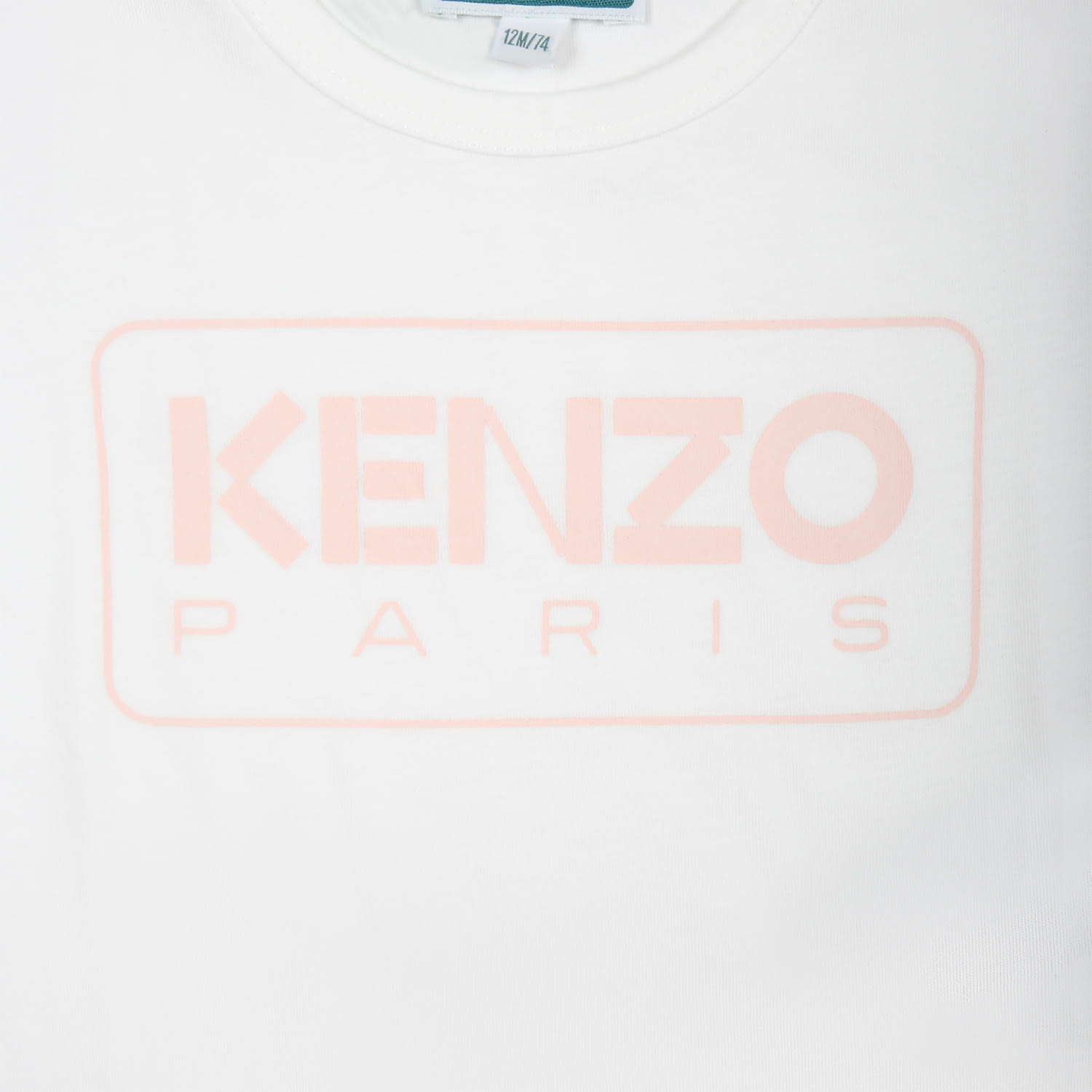 Shop Kenzo White T-shirt For Baby Girl With Logo