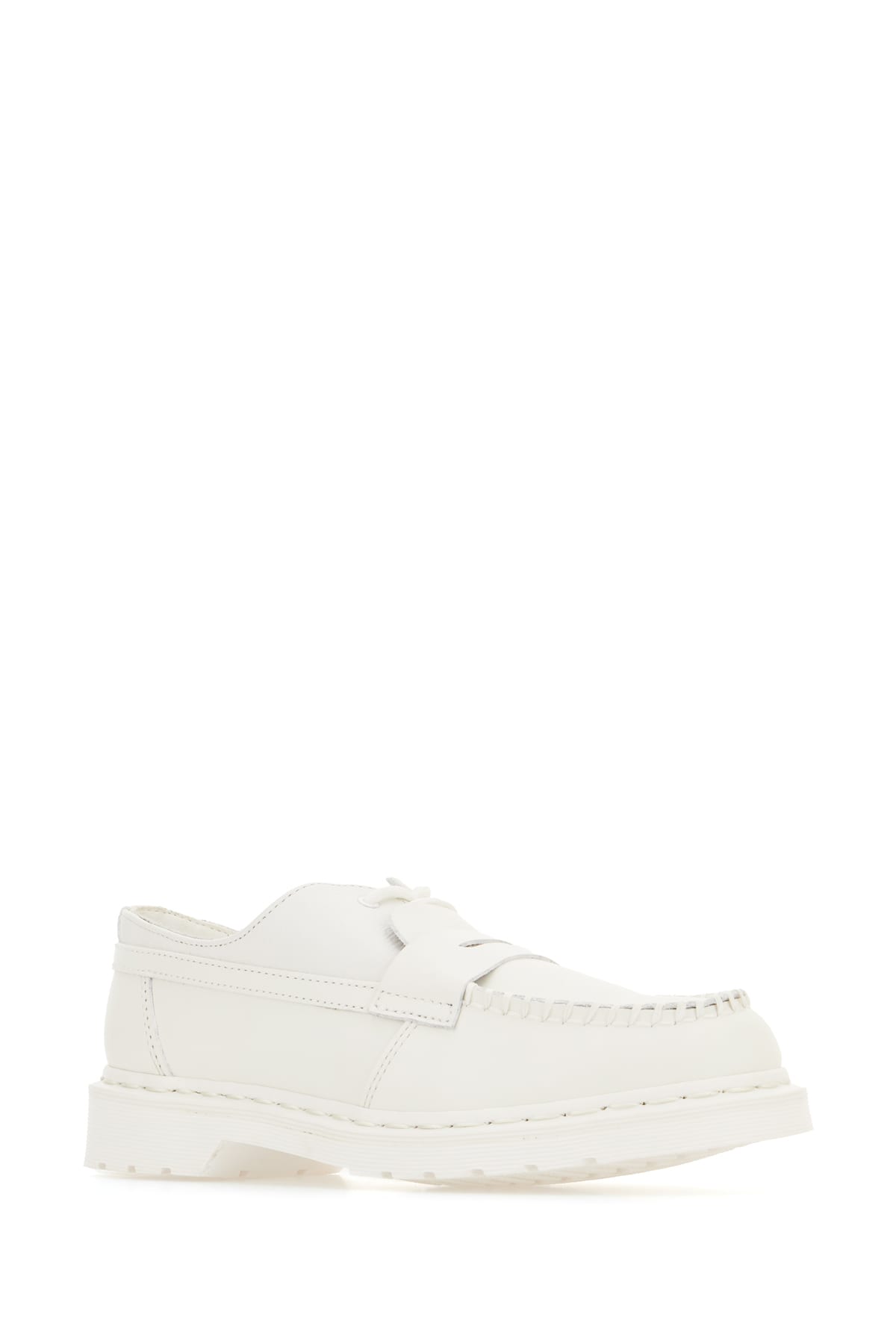 Mm6 Maison Margiela X Dr. Martens Leather Moccasin Loafers In White