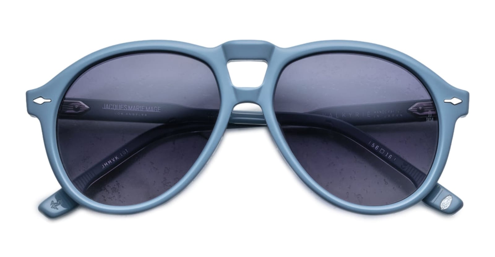 Shop Jacques Marie Mage Valkyrie - Tiger Sunglasses In Blue