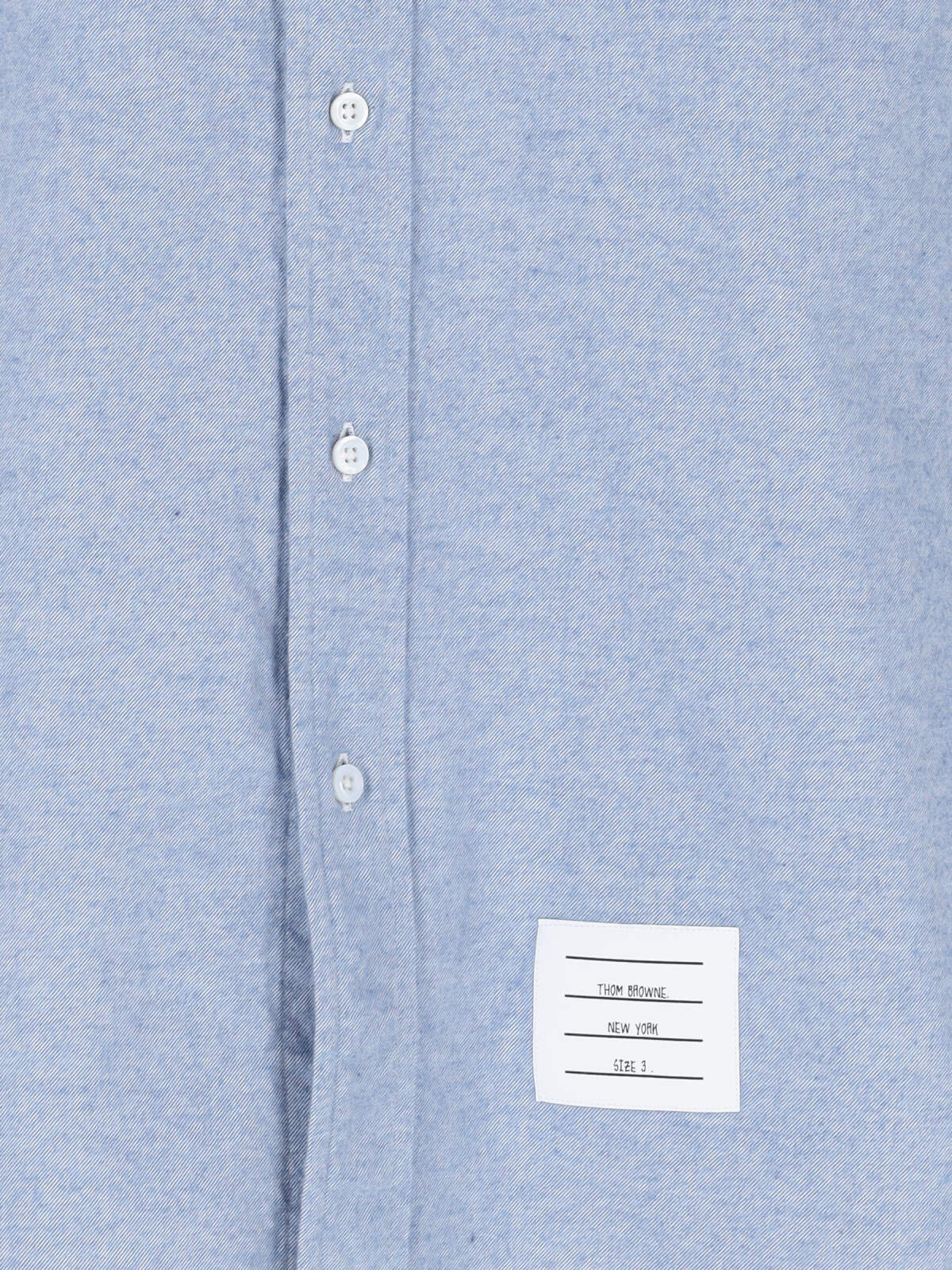 Shop Thom Browne 4-bar Shirt In Light Blue